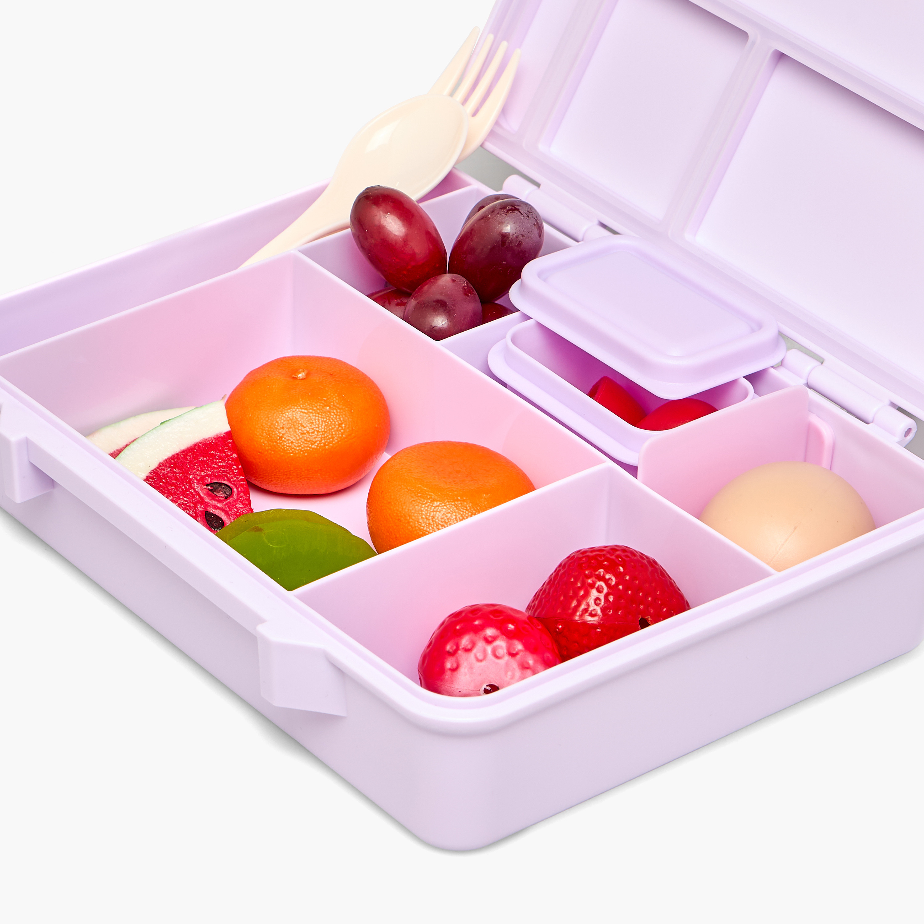 Juniors Butterfly Print Bento Box for Girls 5-8 Years with Clip Lock Lid - 1.2 L-school-lunchessentials-lunchboxes-image-9