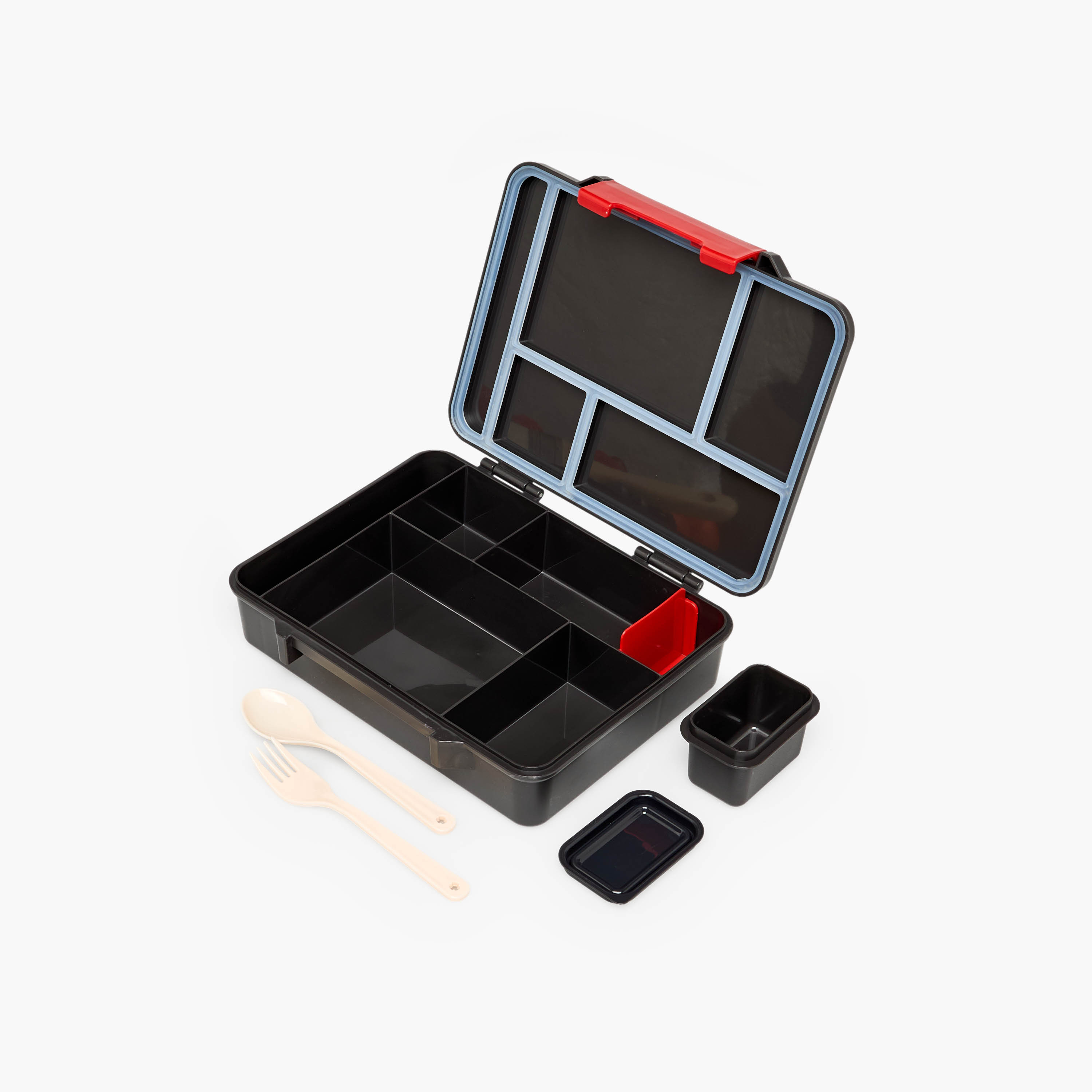 Juniors Samurai Print Bento Lunch Box for Boys with Cutlery - 1.2 L-school-lunchessentials-lunchboxes-image-9