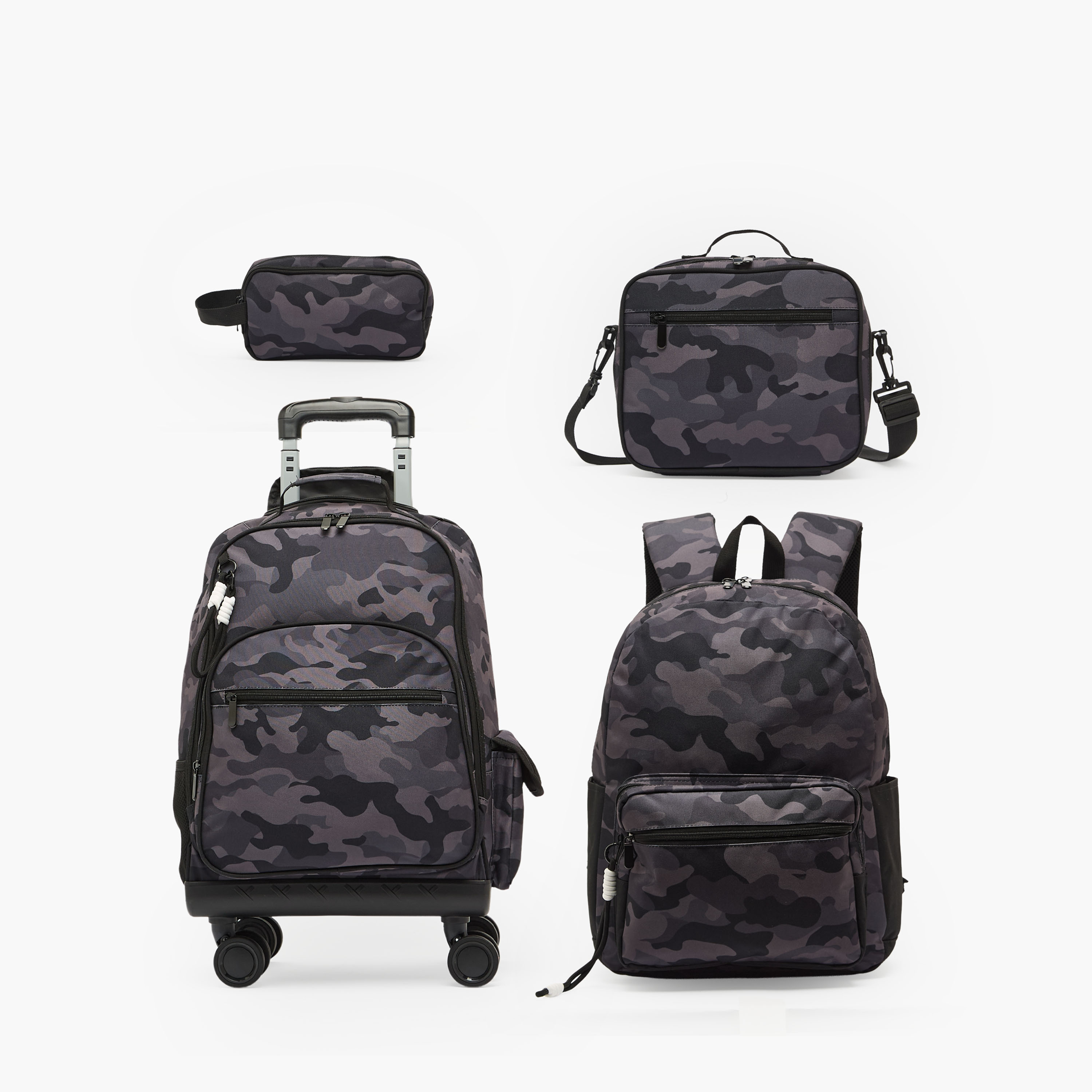 Juniors Camouflage Print Lunch Box for Boys with Clip Lock Lid-school-lunchessentials-lunchbags-image-10