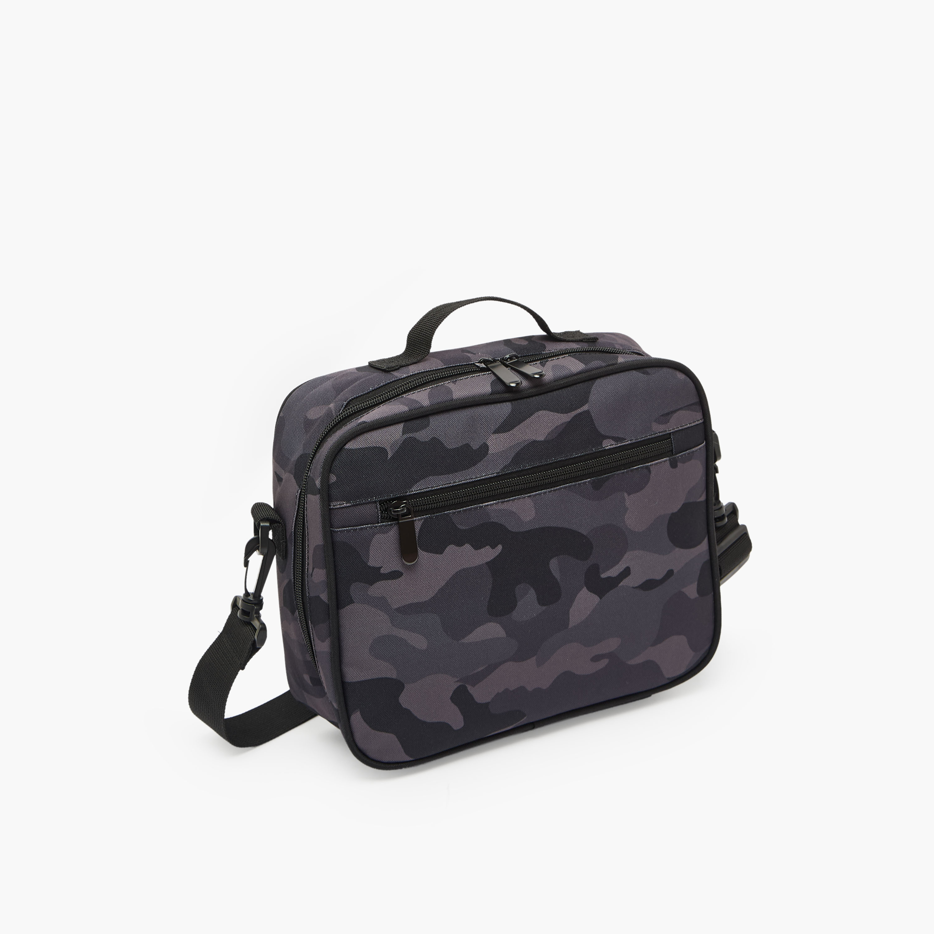 Juniors Camouflage Print Lunch Box for Boys with Clip Lock Lid-school-lunchessentials-lunchbags-image-2