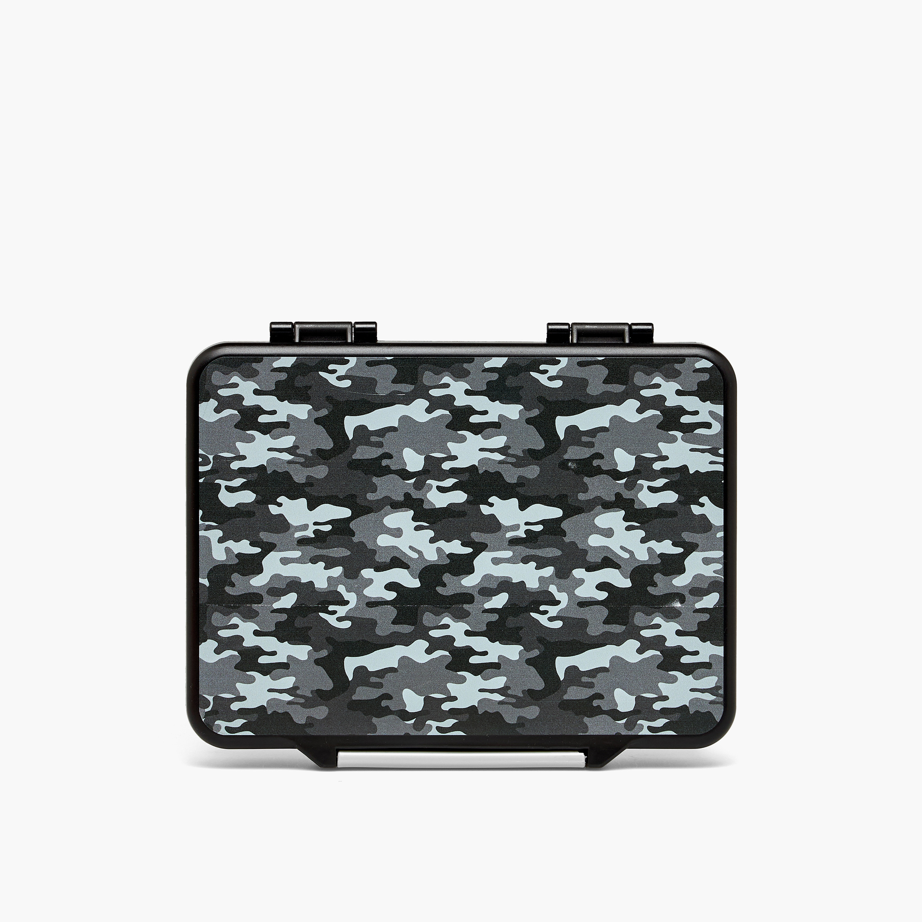 Juniors Camouflage Print Bento Box with Clip Lock Lid - 1.2 L-school-lunchessentials-lunchboxes-image-4