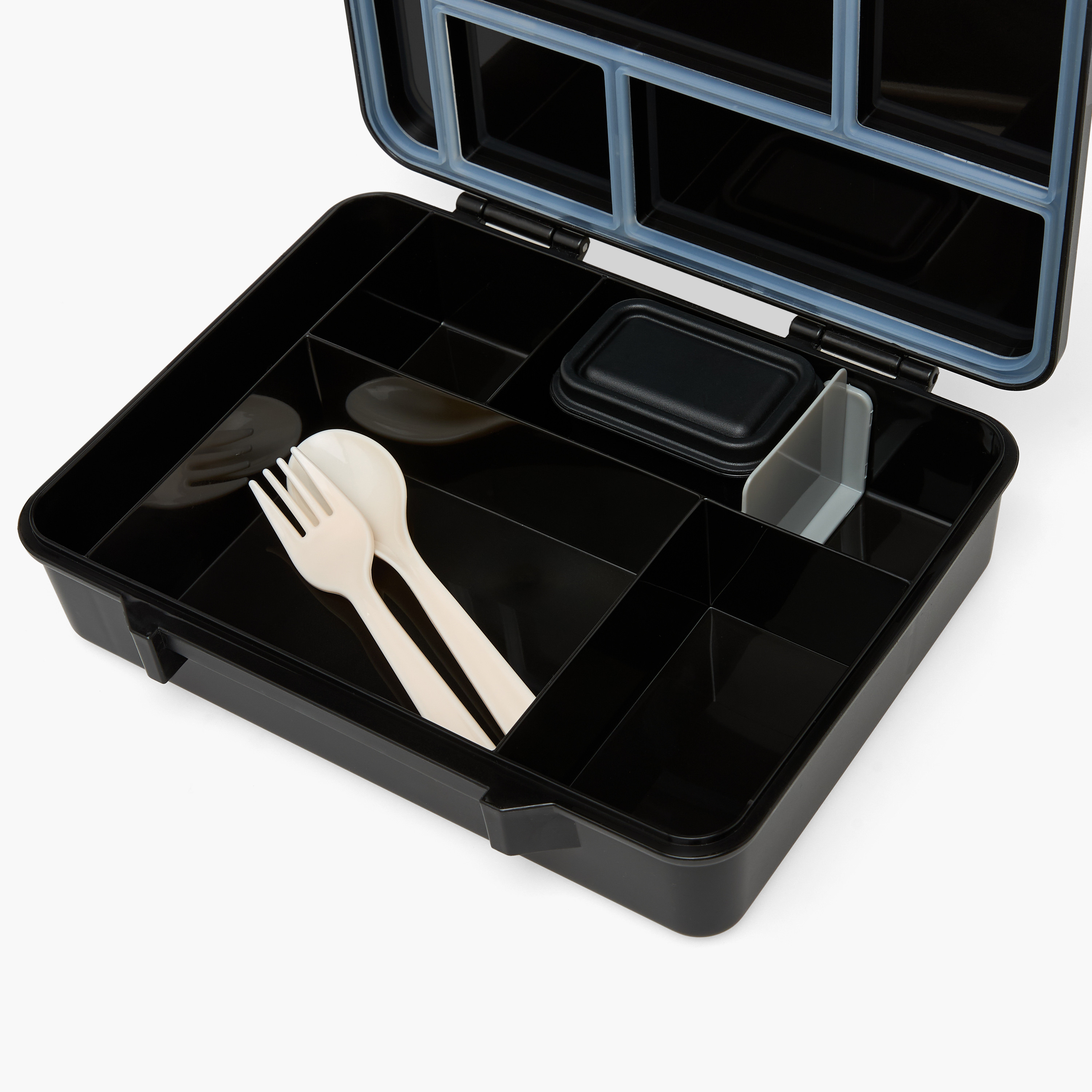 Juniors Football Print Bento Lunch Box for Boys 8-12 Years with Cutlery - 1.2 L-school-lunchessentials-lunchboxes-image-8