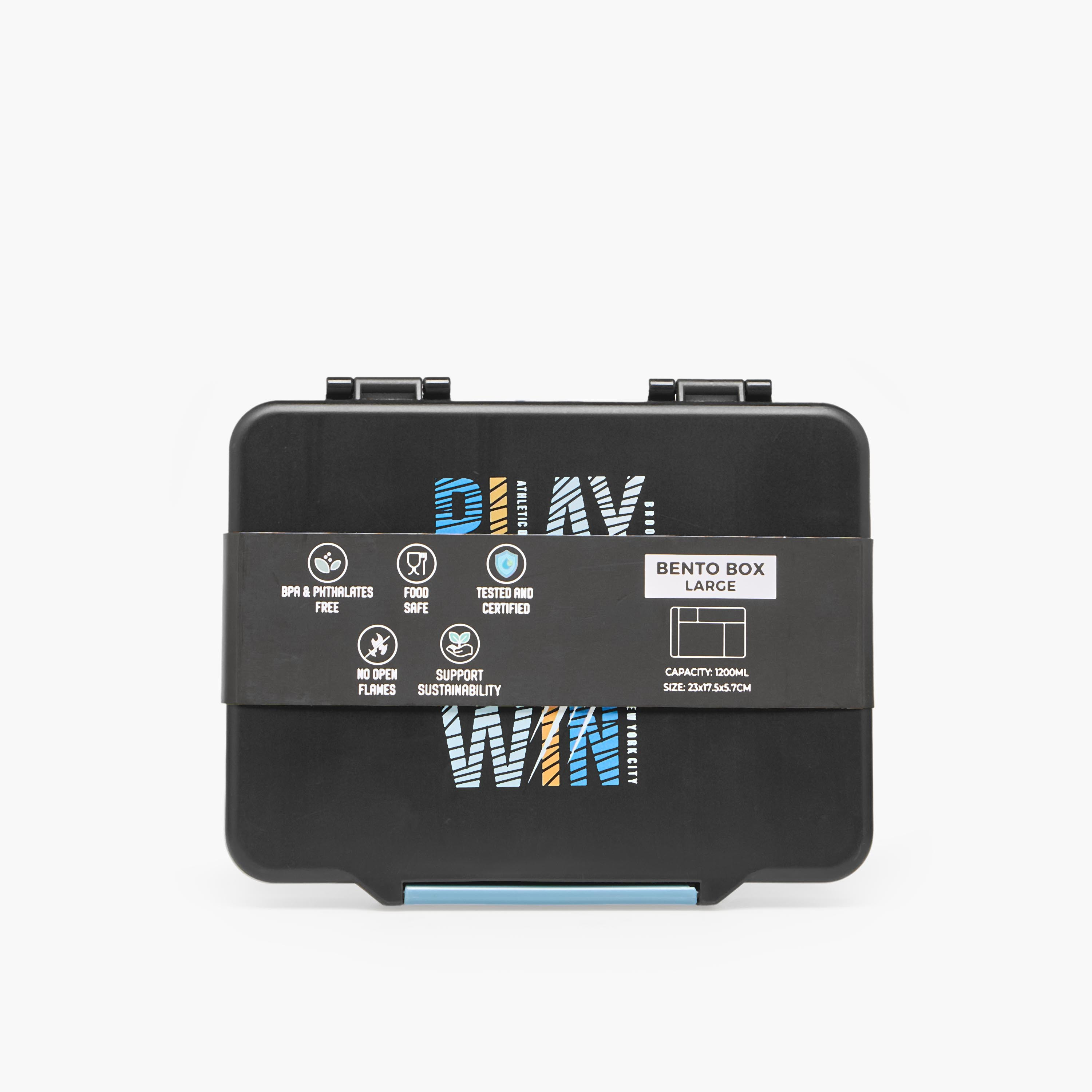 Juniors Football Print Bento Lunch Box for Boys with Clip Lock Lid - 1.2 L-school-lunchessentials-lunchboxes-image-11