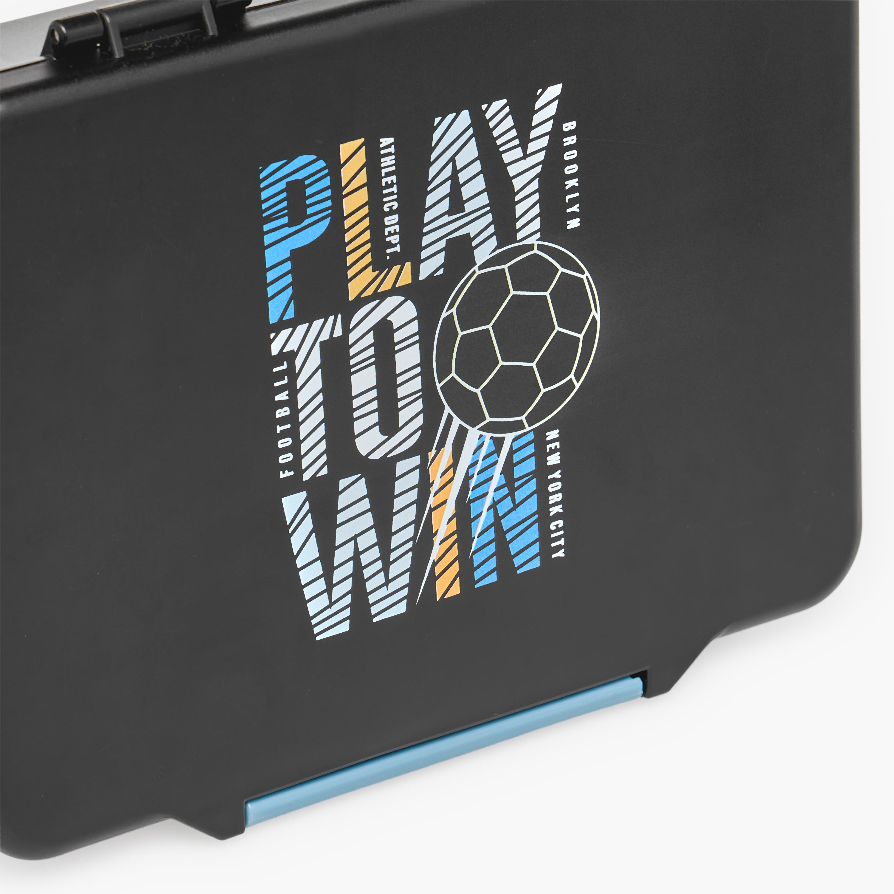 Juniors Football Print Bento Lunch Box for Boys with Clip Lock Lid - 1.2 L-school-lunchessentials-lunchboxes-image-4