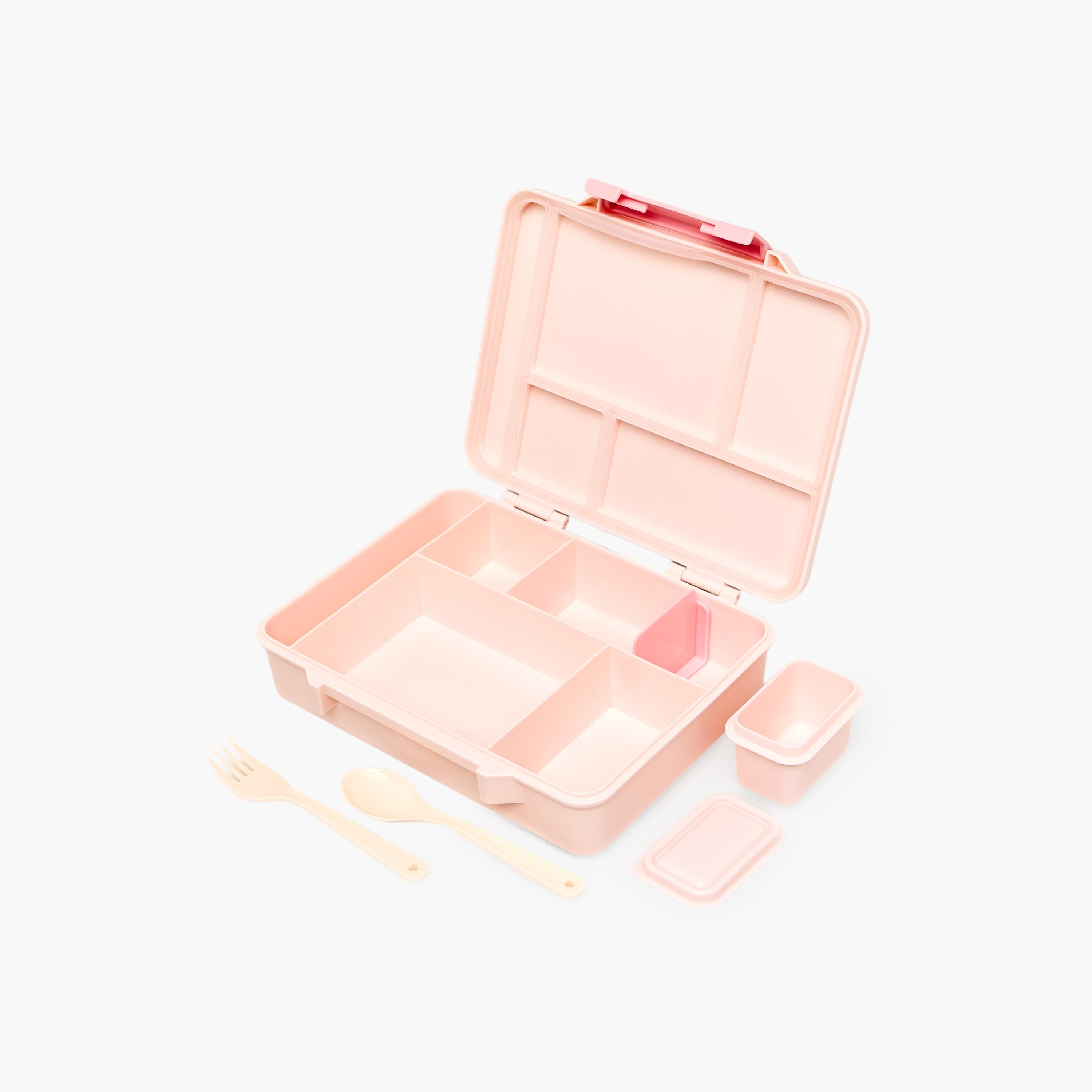 Juniors Butterfly Print Bento Lunch Box for Girls with Cutlery - 1.2 L-school-lunchessentials-lunchboxes-image-6
