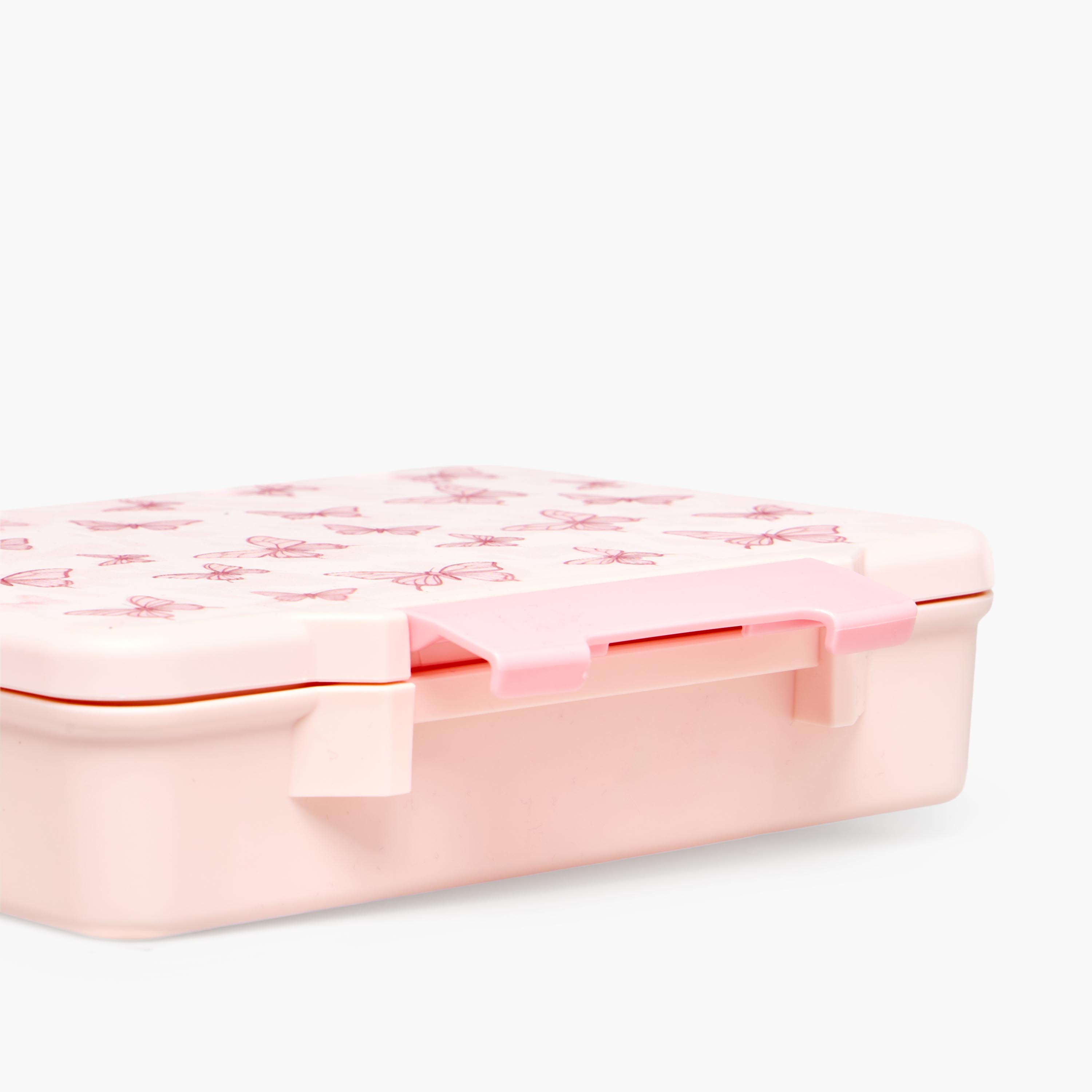 Juniors Butterfly Print Bento Lunch Box for Girls with Cutlery - 1.2 L-school-lunchessentials-lunchboxes-image-7