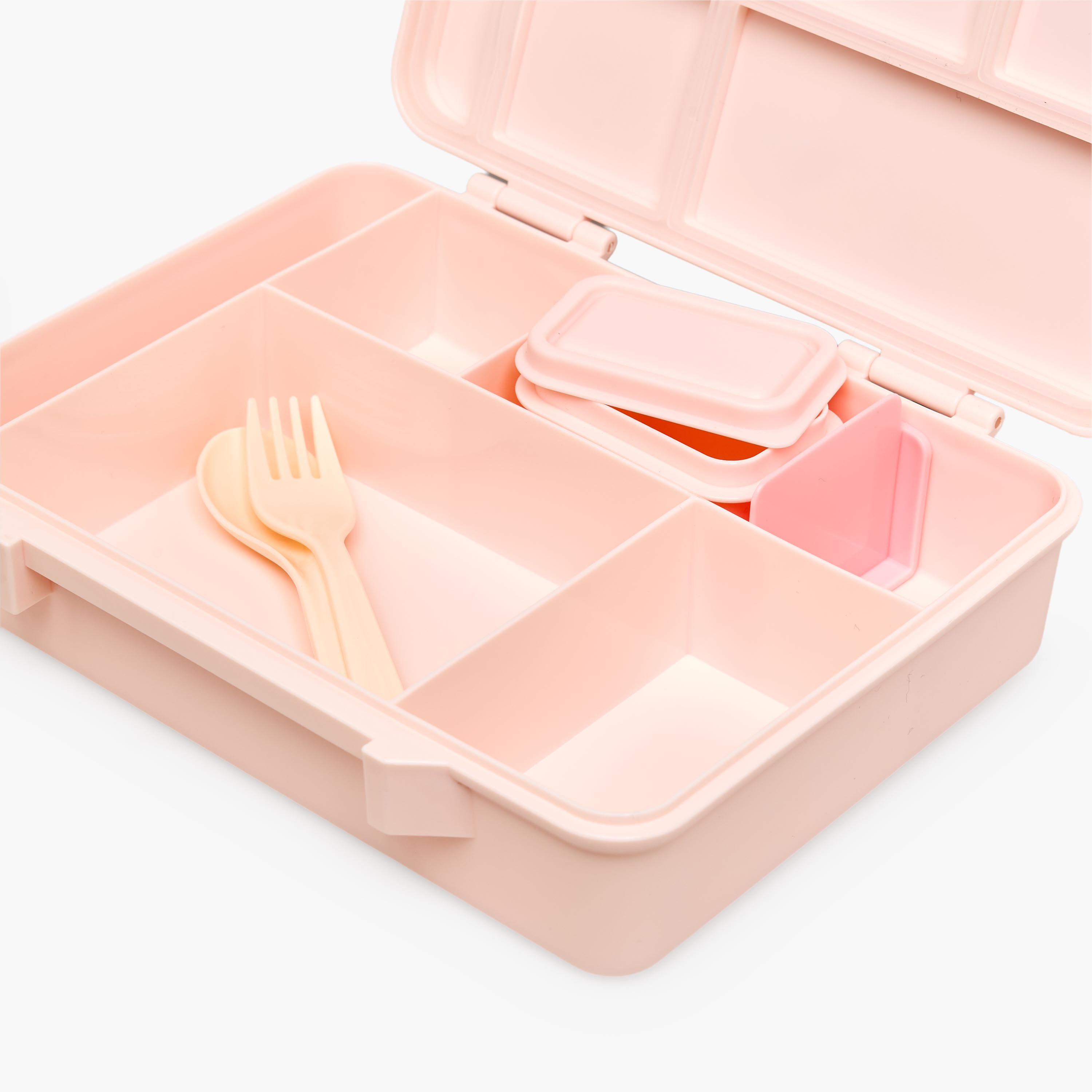 Juniors Butterfly Print Bento Lunch Box for Girls with Cutlery - 1.2 L-school-lunchessentials-lunchboxes-image-9