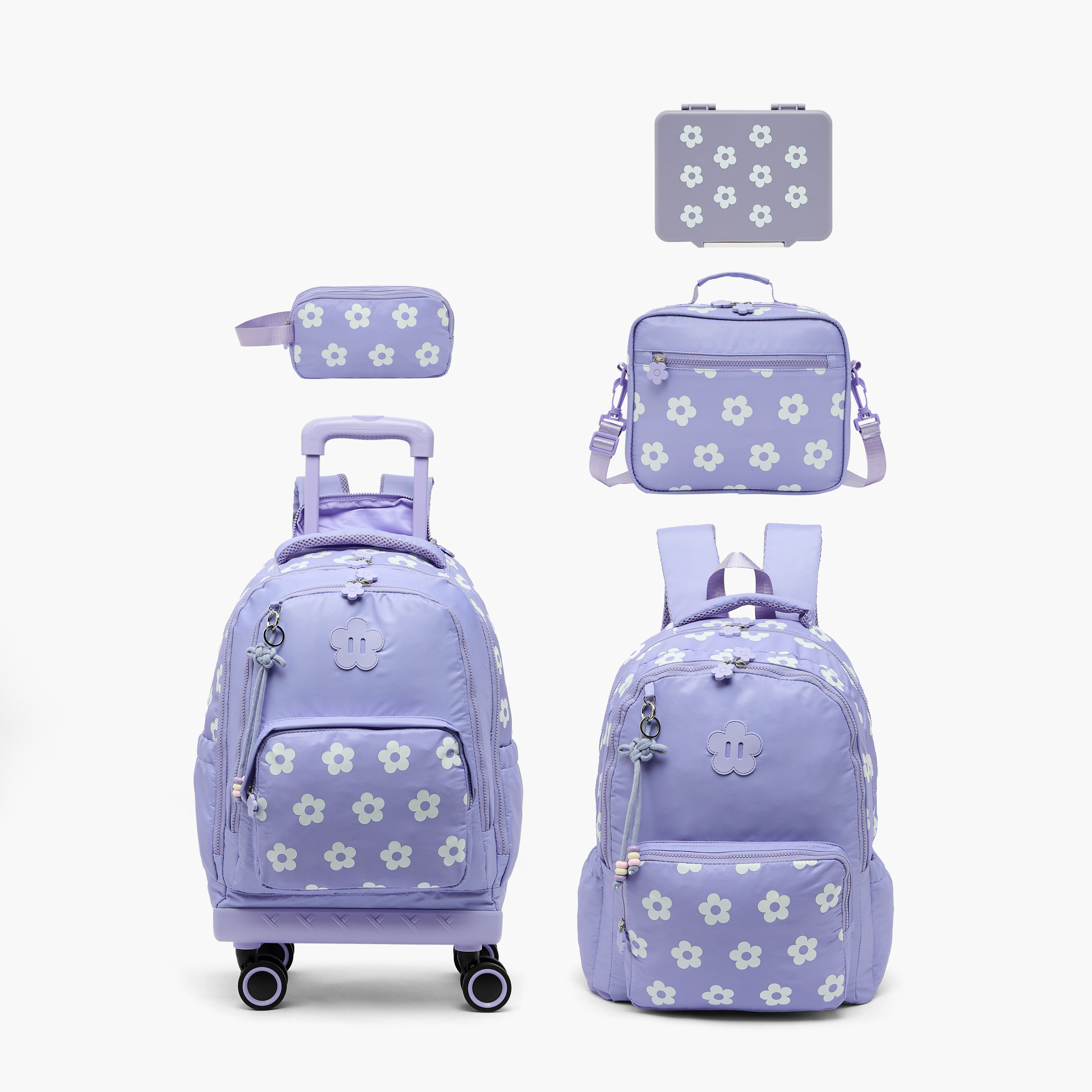 Juniors Floral Print Bento Lunch Box for Girls with Cutlery - 1.2 L-school-lunchessentials-lunchboxes-image-12