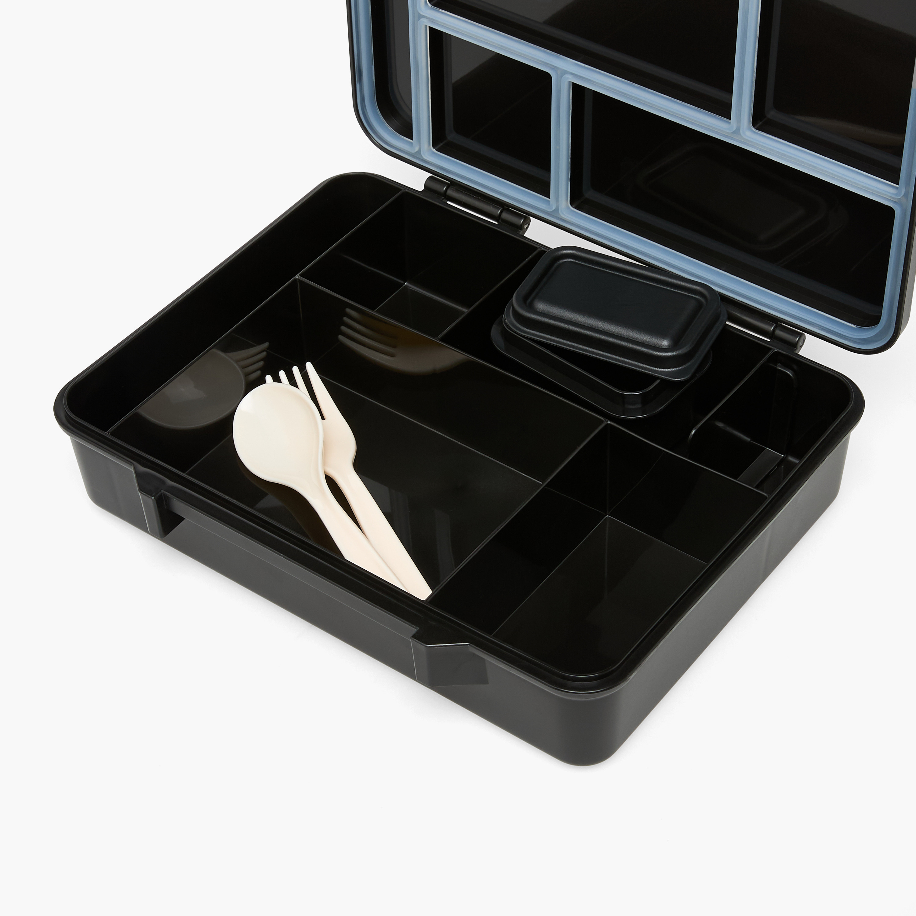 Juniors Football Print Bento Lunch Box for Boys with Cutlery - 1.2 L-school-lunchessentials-lunchboxes-image-11