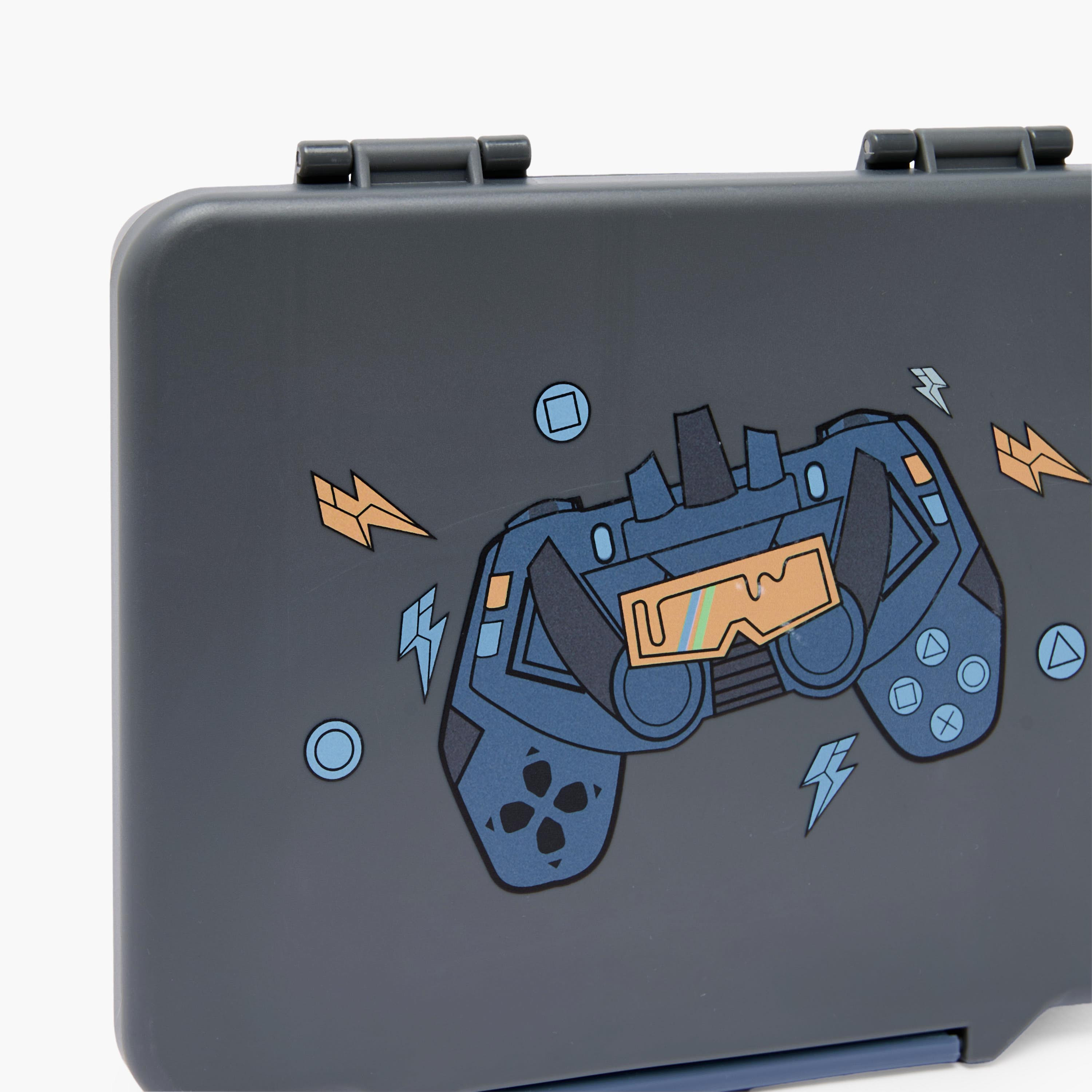 Juniors Gaming Print Bento Lunch Box for Boys with Cutlery - 1.2 L-school-lunchessentials-lunchboxes-image-5