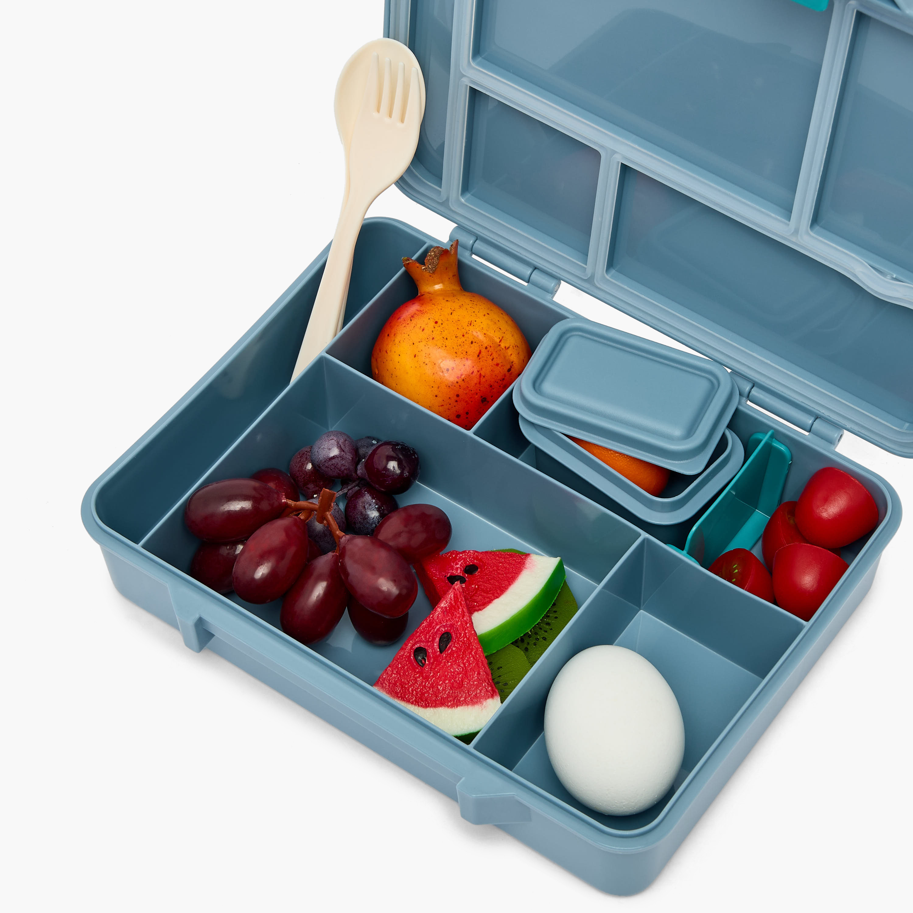 Juniors Shark Print Bento Lunch Box for Boys with Cutlery - 1.2 L-school-lunchessentials-lunchboxes-image-10