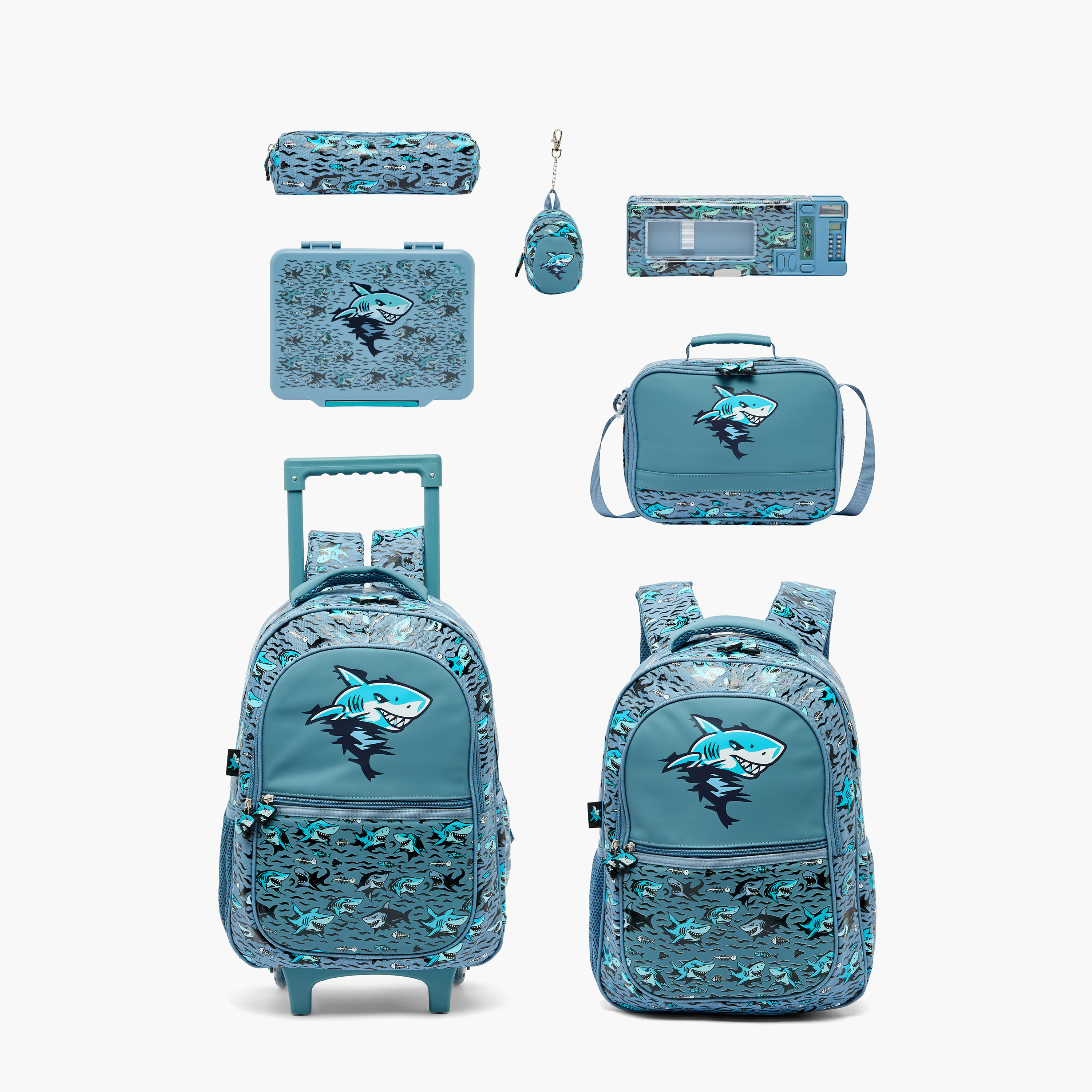 Juniors Shark Print Bento Lunch Box for Boys with Cutlery - 1.2 L-school-lunchessentials-lunchboxes-image-12