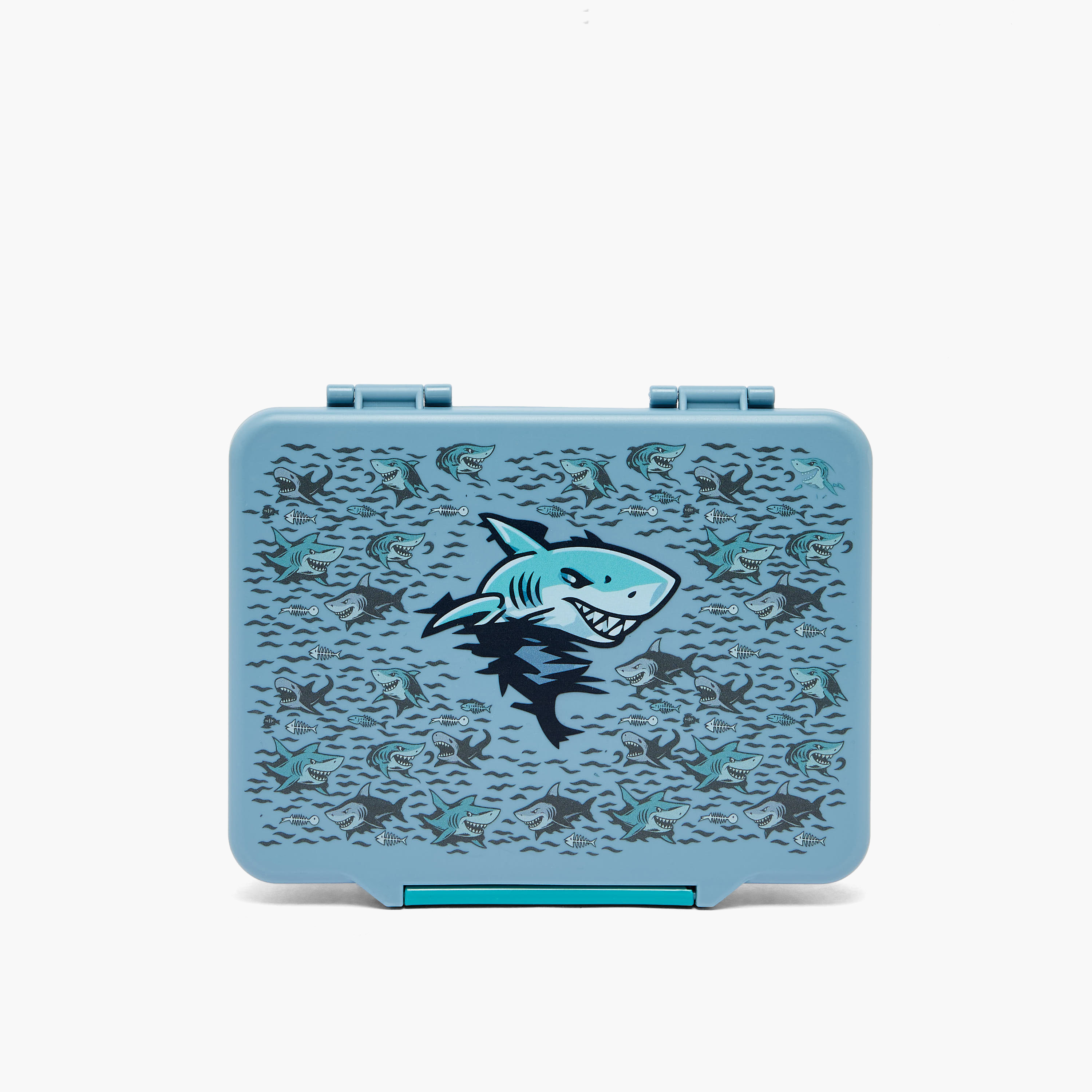 Juniors Shark Print Bento Lunch Box for Boys with Cutlery - 1.2 L-school-lunchessentials-lunchboxes-image-4