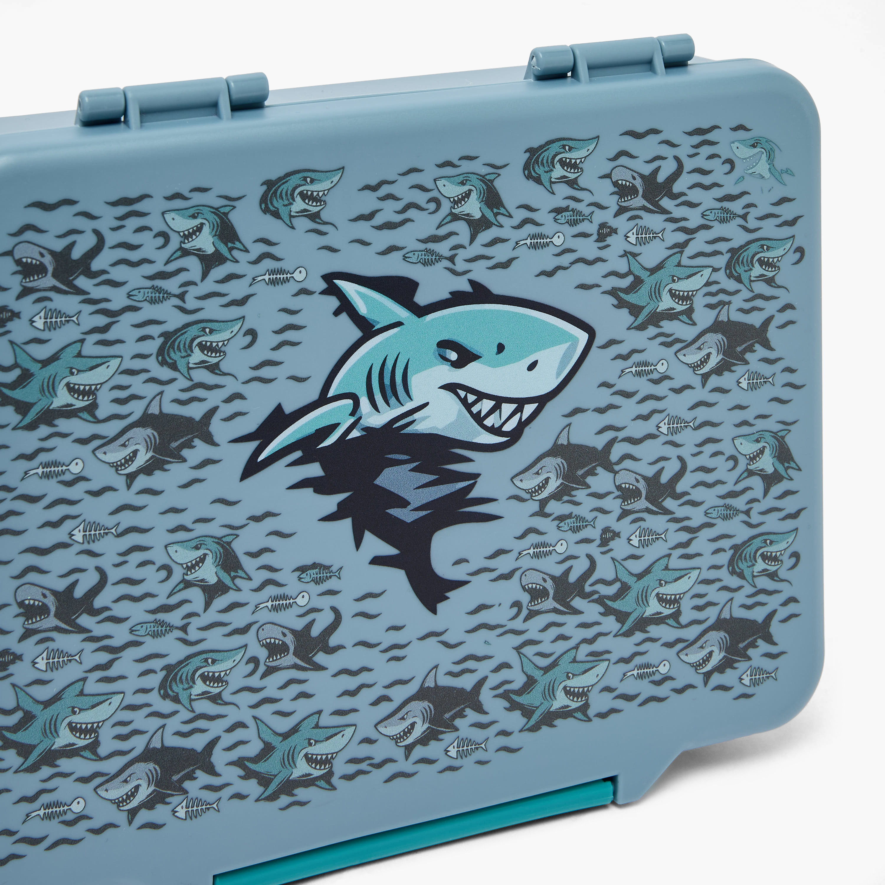 Juniors Shark Print Bento Lunch Box for Boys with Cutlery - 1.2 L-school-lunchessentials-lunchboxes-image-5