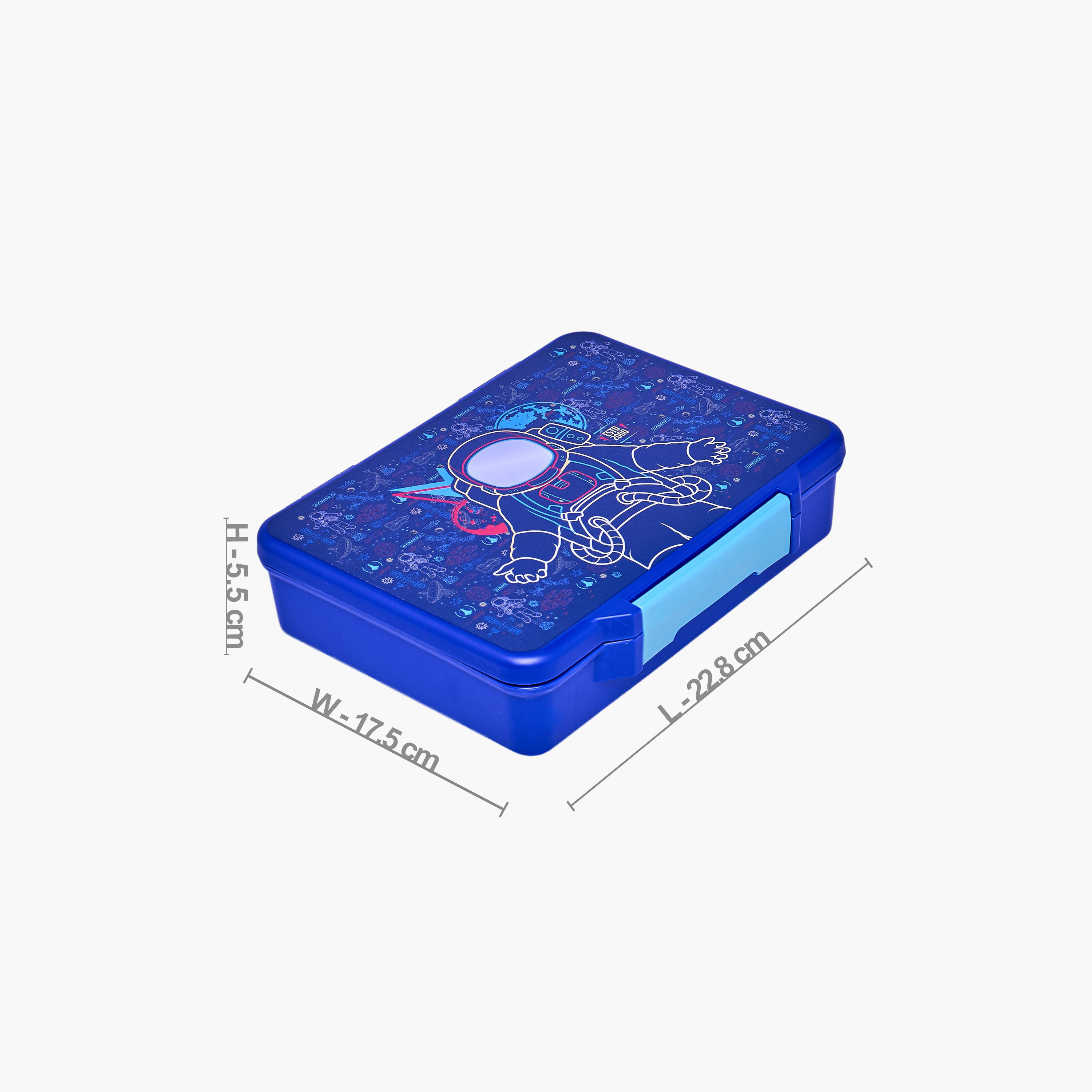 Juniors Astronaut Print Bento Lunch Box for Boys with Cutlery - 1.2 L-school-lunchessentials-lunchboxes-image-10