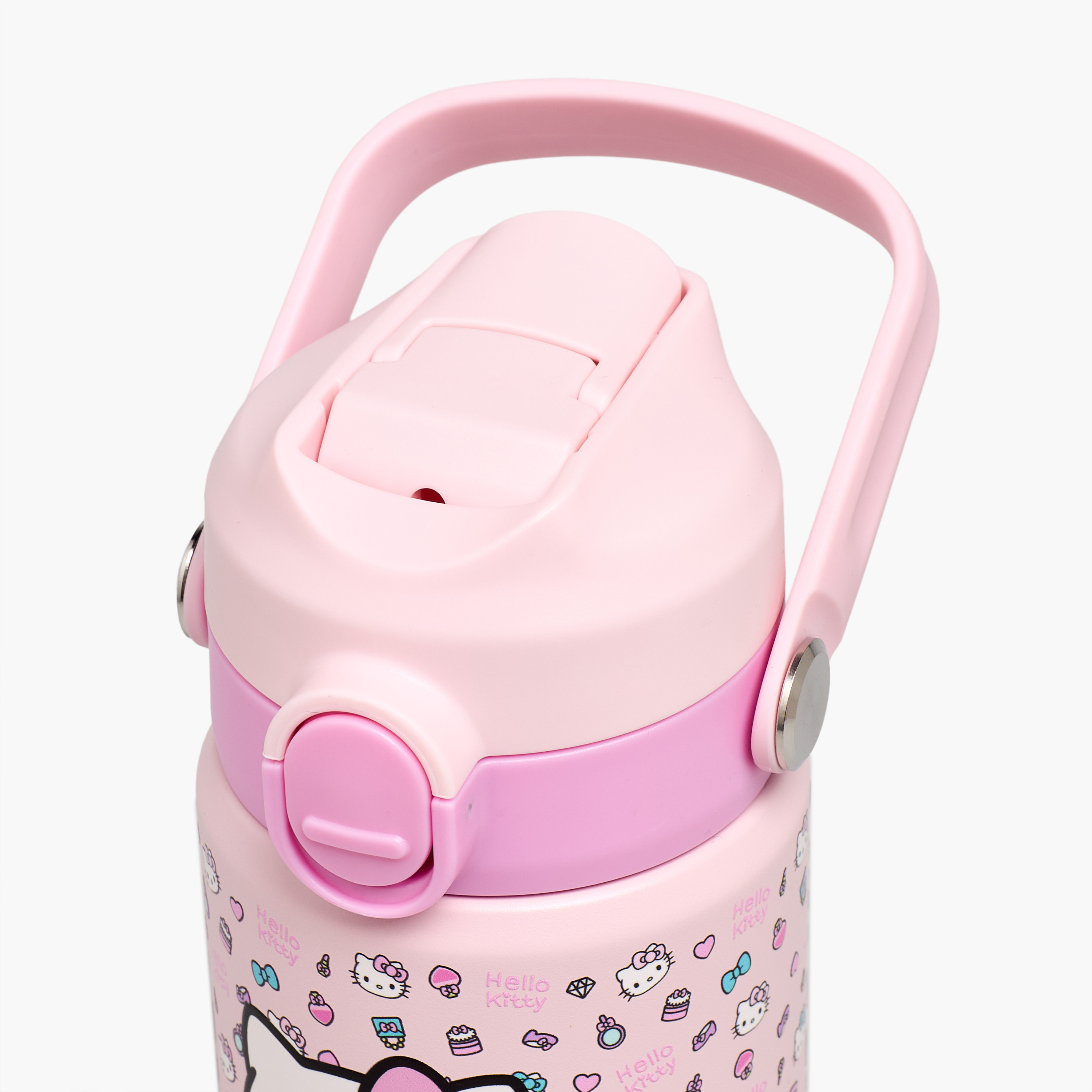 قارورة ماء ستانلس ستيل بفوهة وطبعات هالو كيتي من سانريو-school-waterbottles-image-4