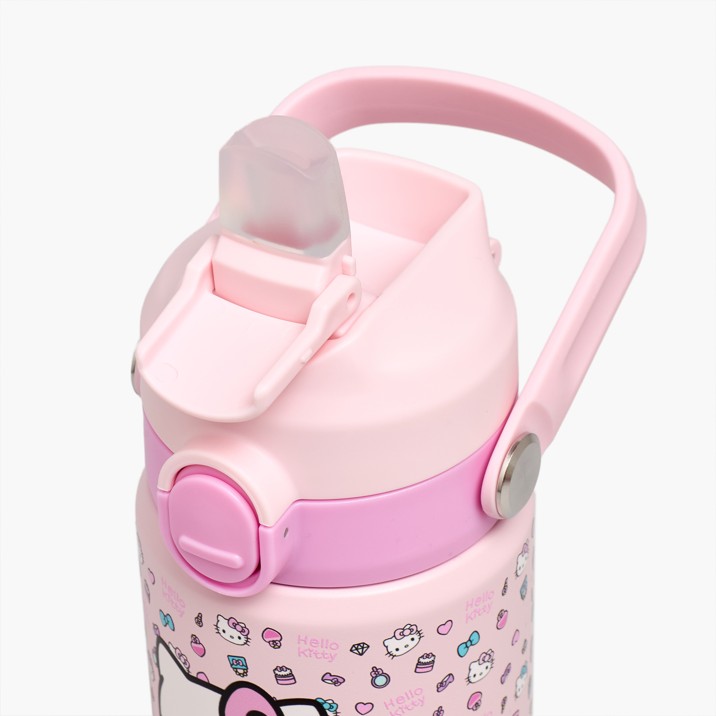 قارورة ماء ستانلس ستيل بفوهة وطبعات هالو كيتي من سانريو-school-waterbottles-image-6