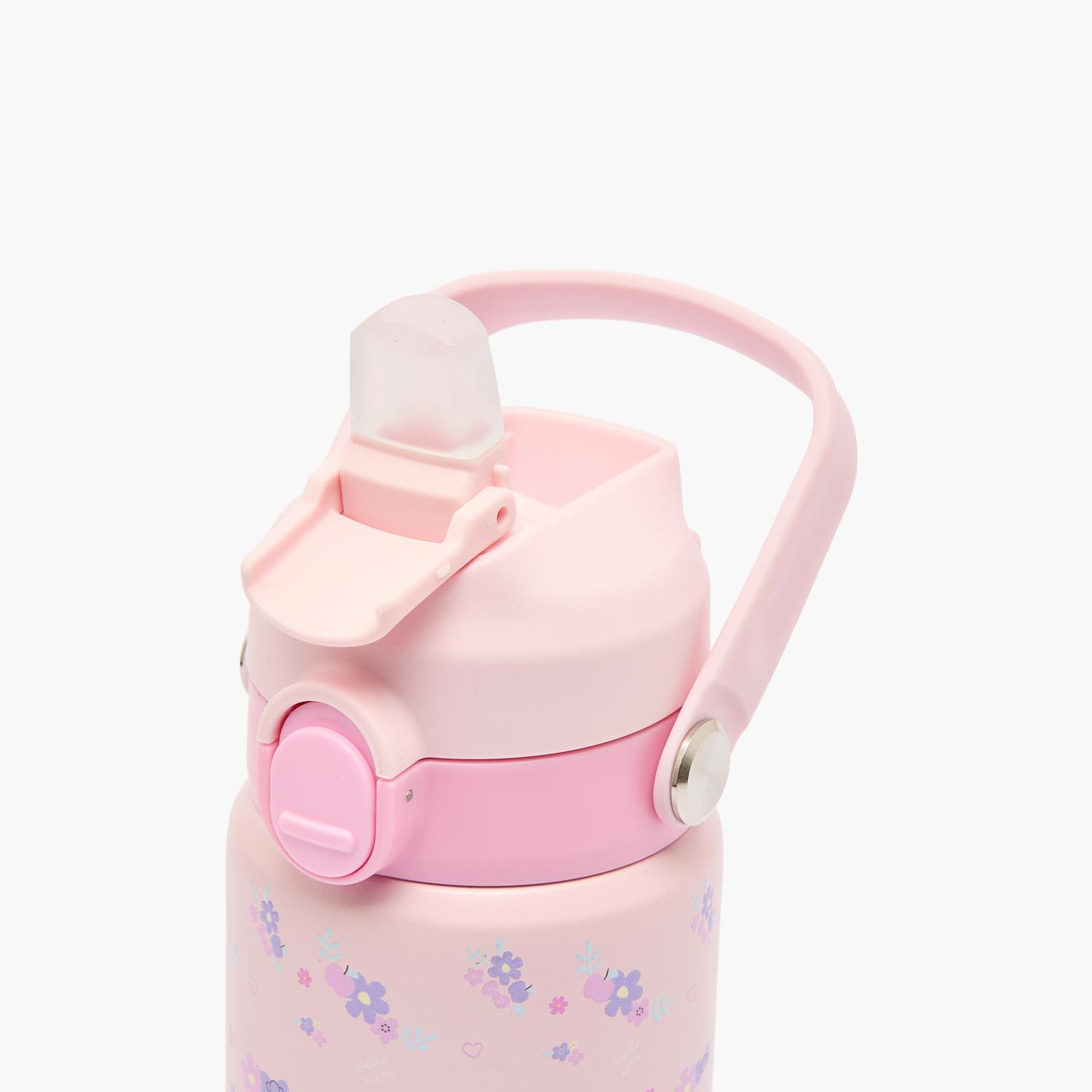 قارورة مياه ستانلس ستيل بفوهة قلابة ومقبض وطبعات من سانريو-school-waterbottles-image-5