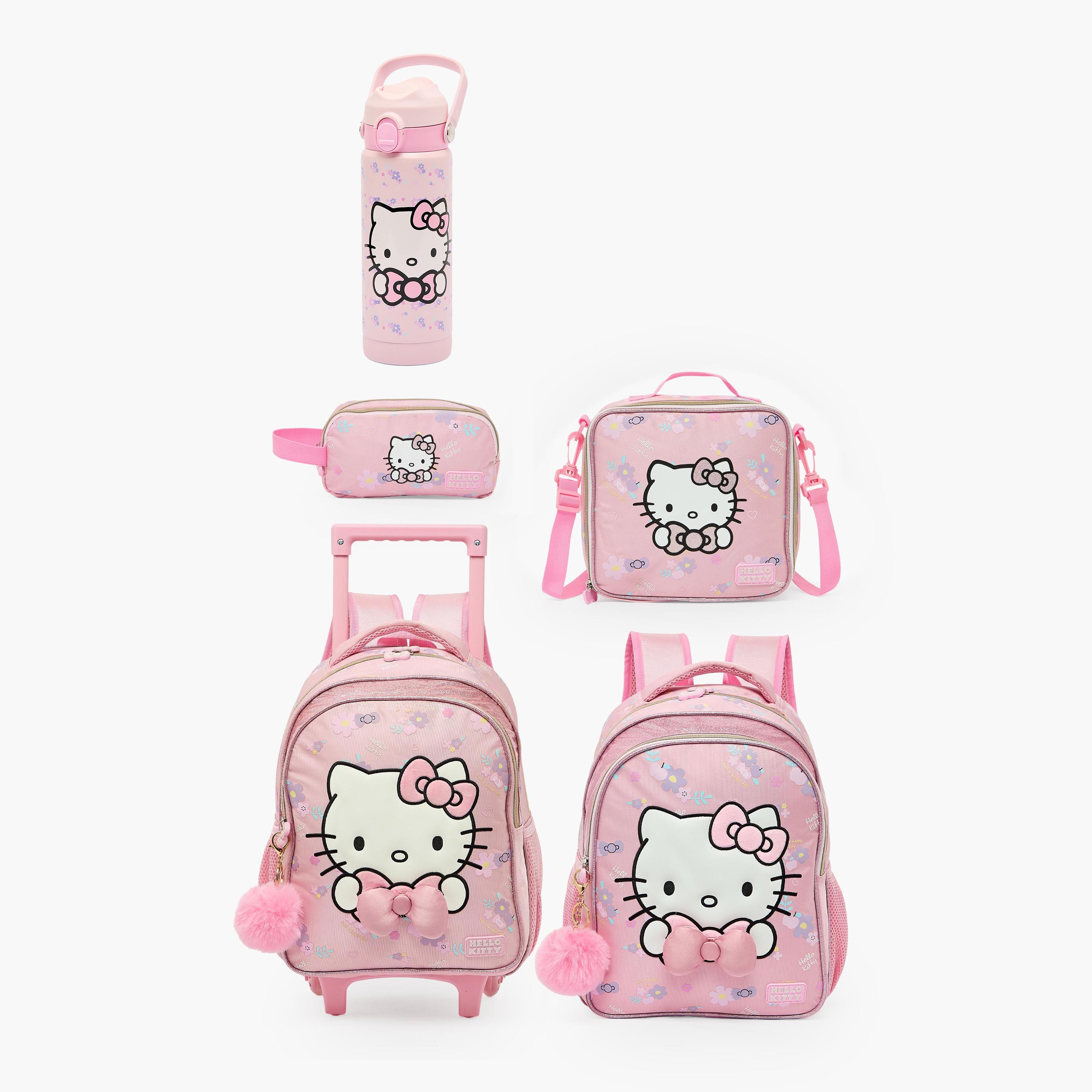 Sanrio Hello Kitty Print Stainless Steel Water Bottle with Flip Spout and Handle-school-waterbottles-image-9