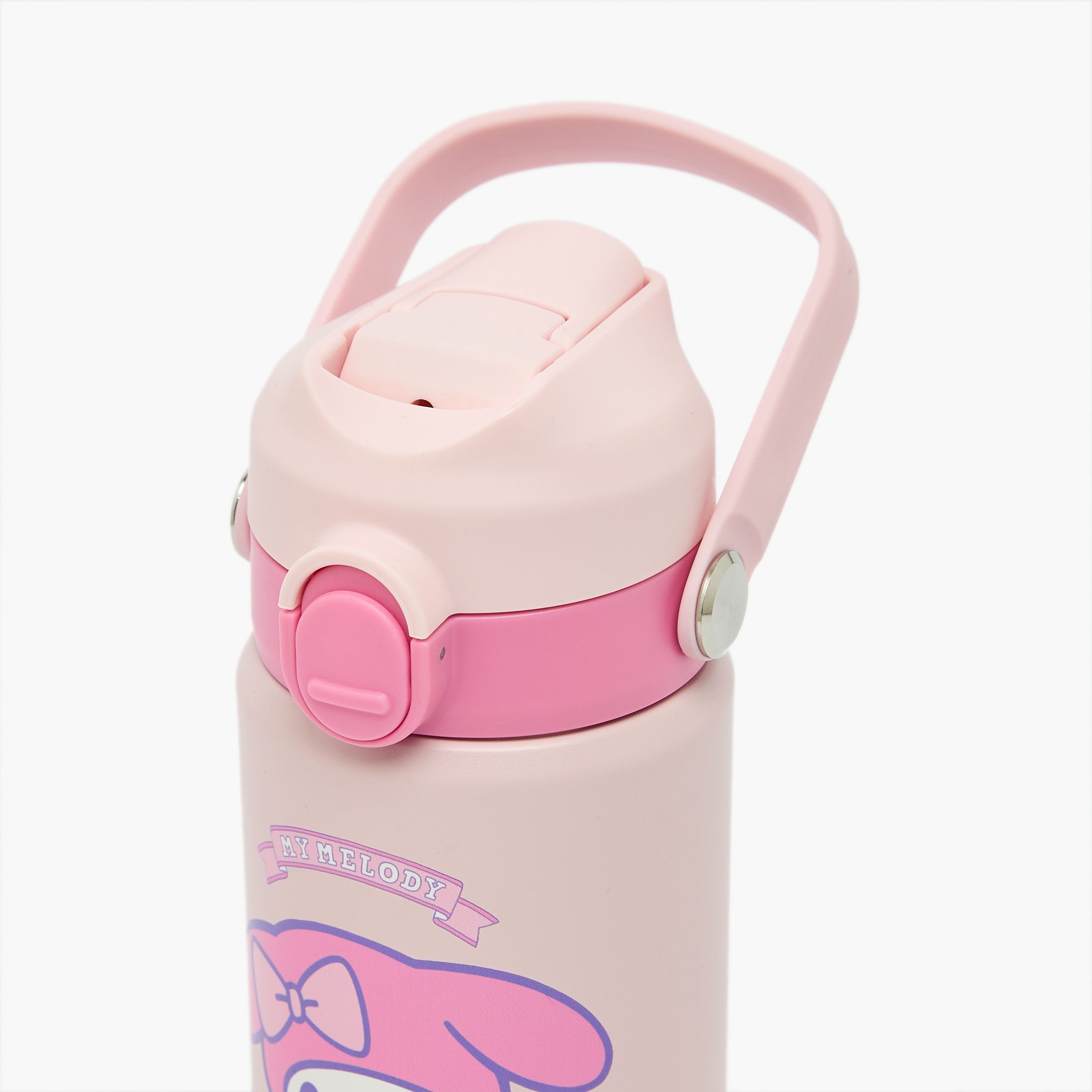 Sanrio My Melody Print Stainless Steel Water Bottle with Flip Spout and Handle-school-waterbottles-image-4