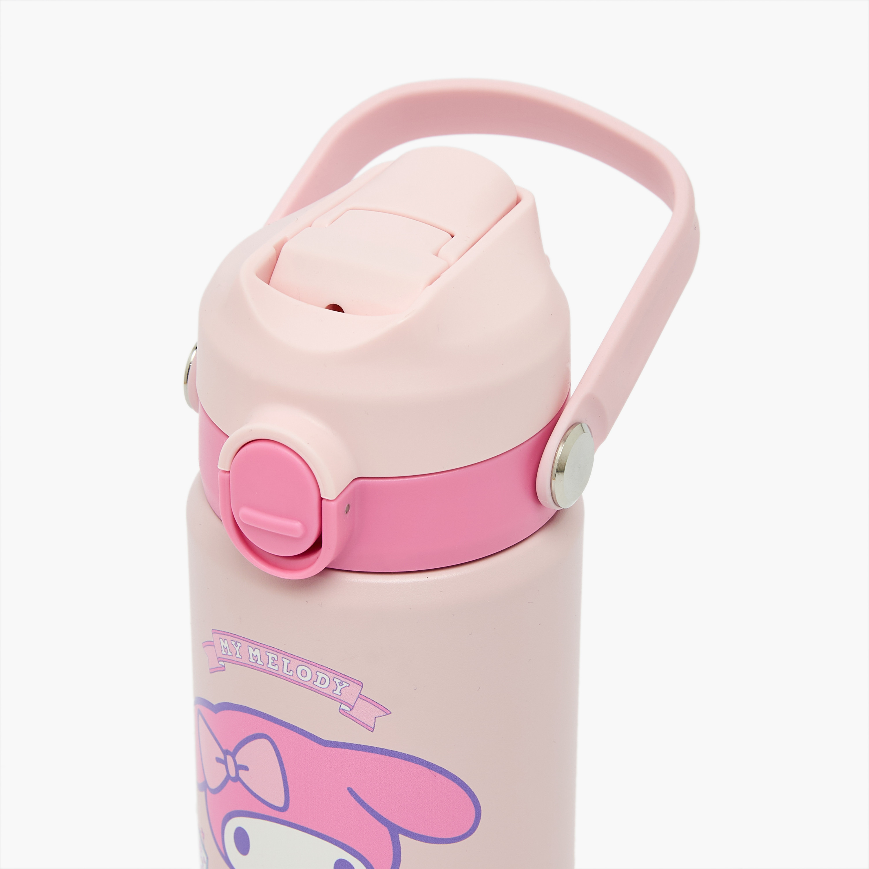 Sanrio My Melody Print Stainless Steel Water Bottle with Flip Spout and Handle-school-waterbottles-image-5