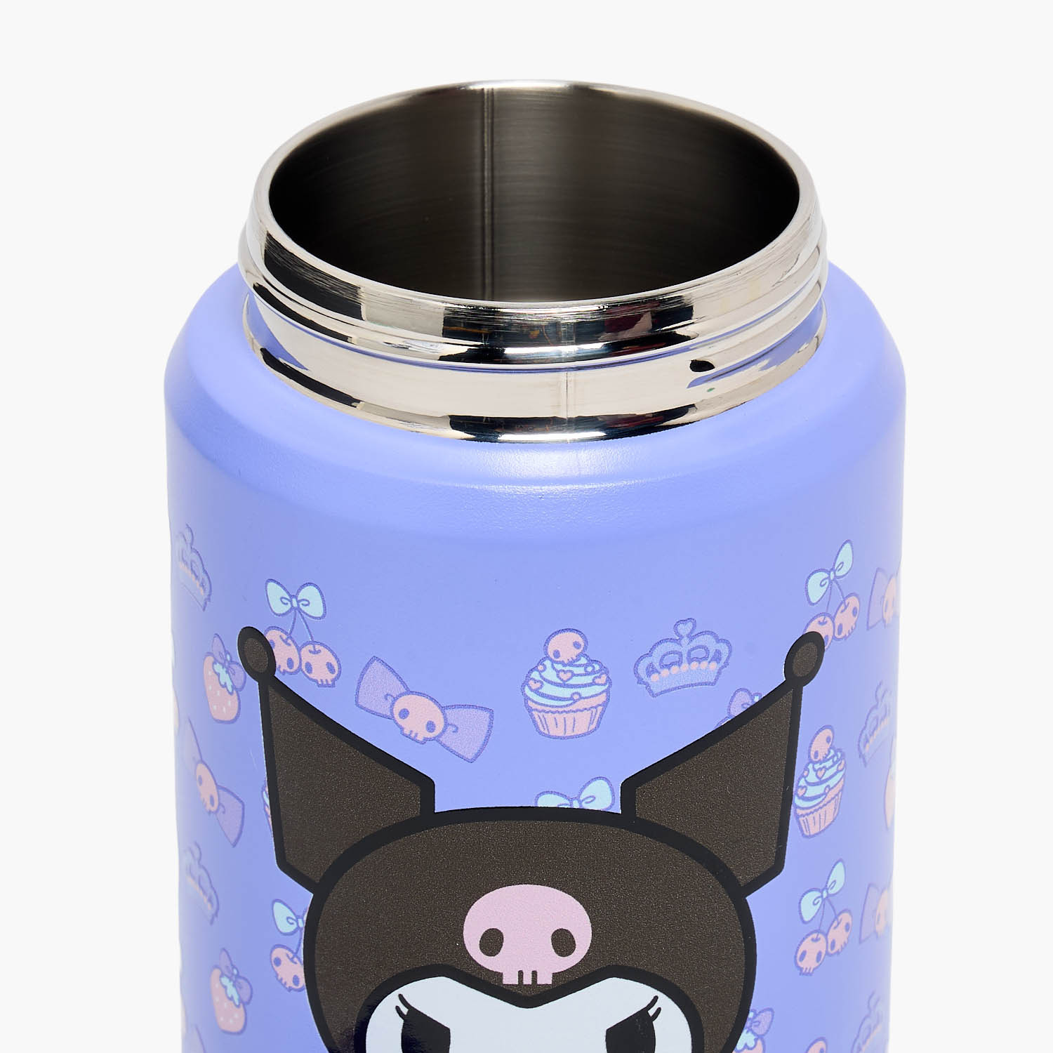 Sanrio Kuromi Print Stainless Steel Water Bottle with Flip Spout and Handle-school-waterbottles-image-5