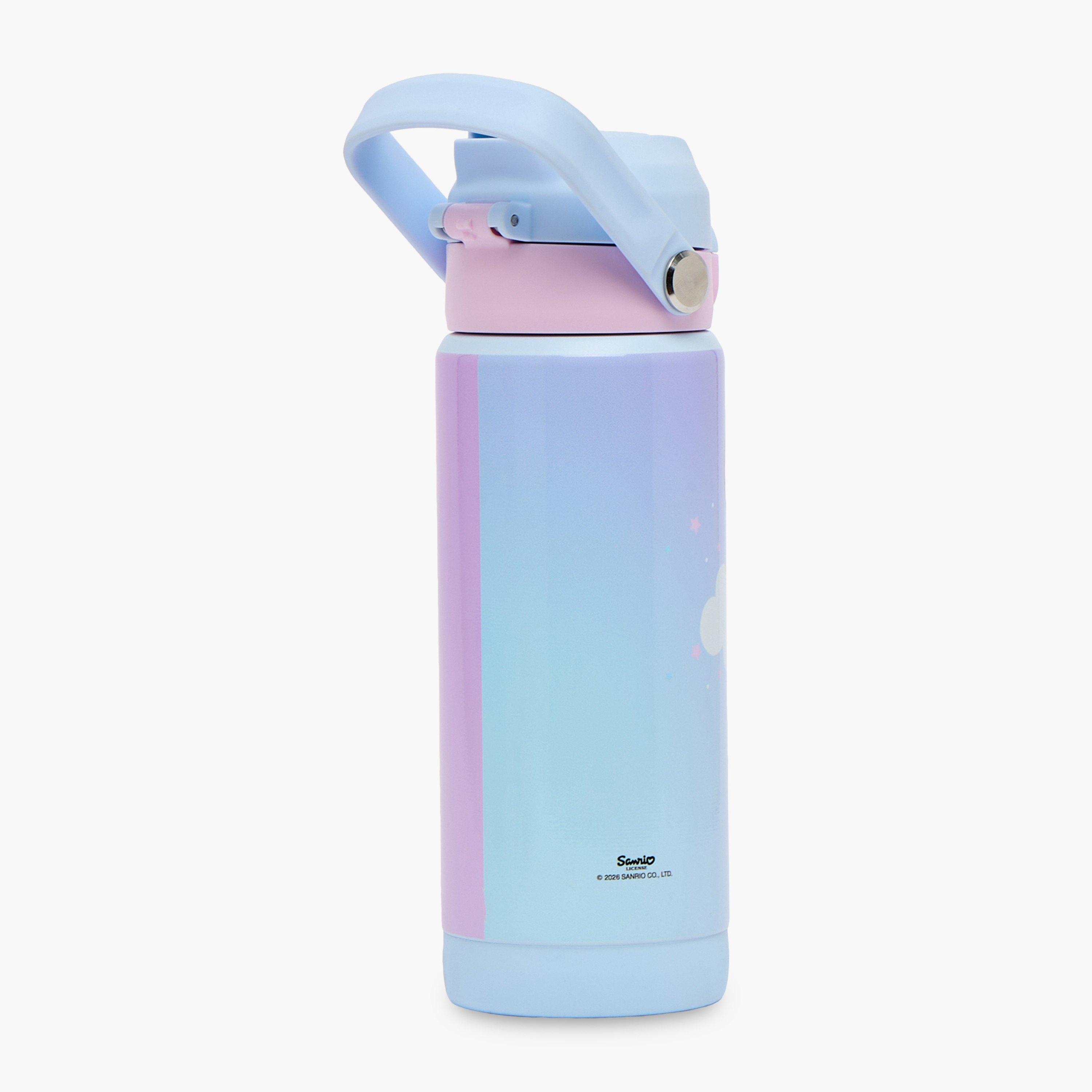 Sanrio Cinnamoroll Print Stainless Steel Water Bottle with Flip Spout and Handle- 500ml-school-waterbottles-image-3