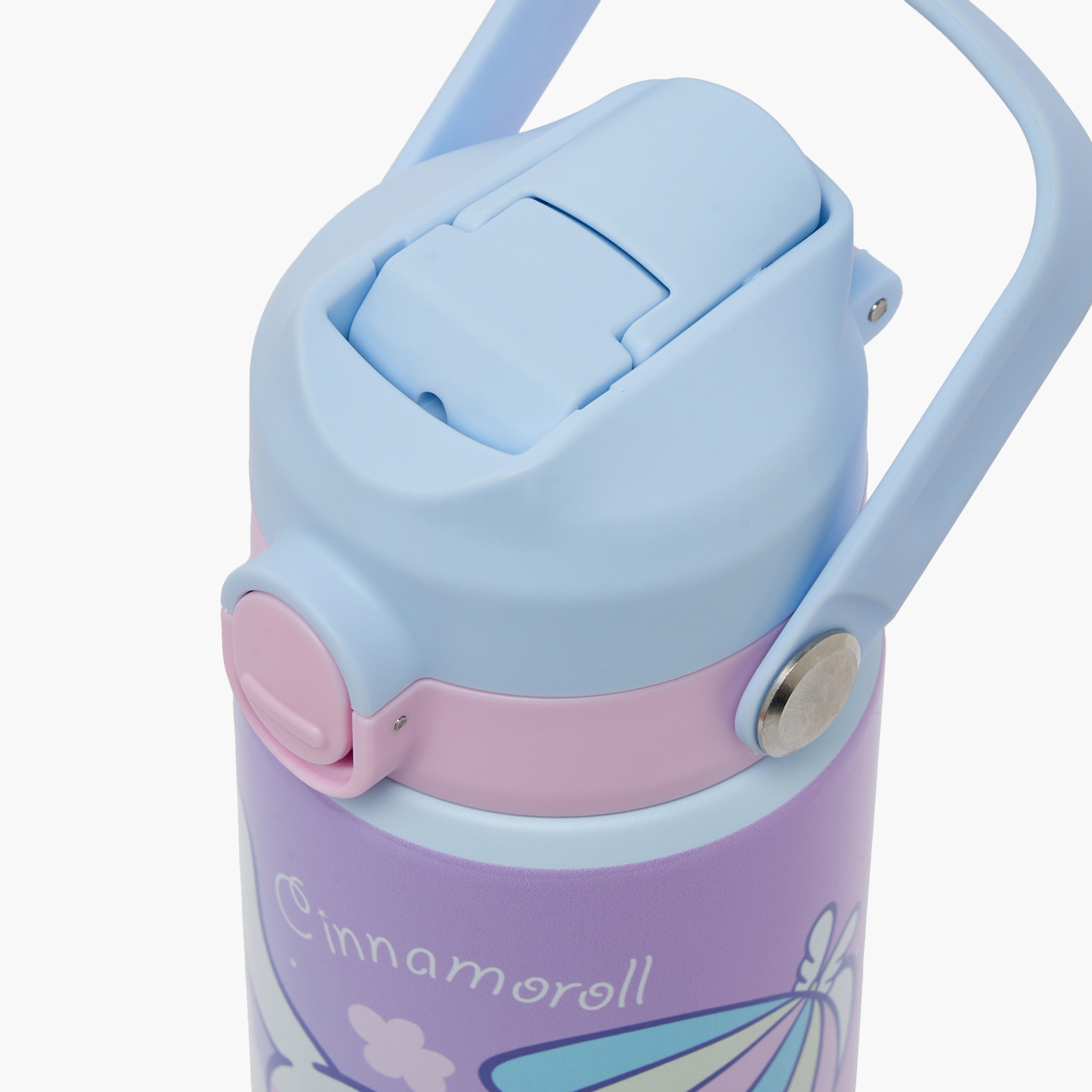 Sanrio Cinnamoroll Print Stainless Steel Water Bottle with Flip Spout and Handle- 500ml-school-waterbottles-image-4