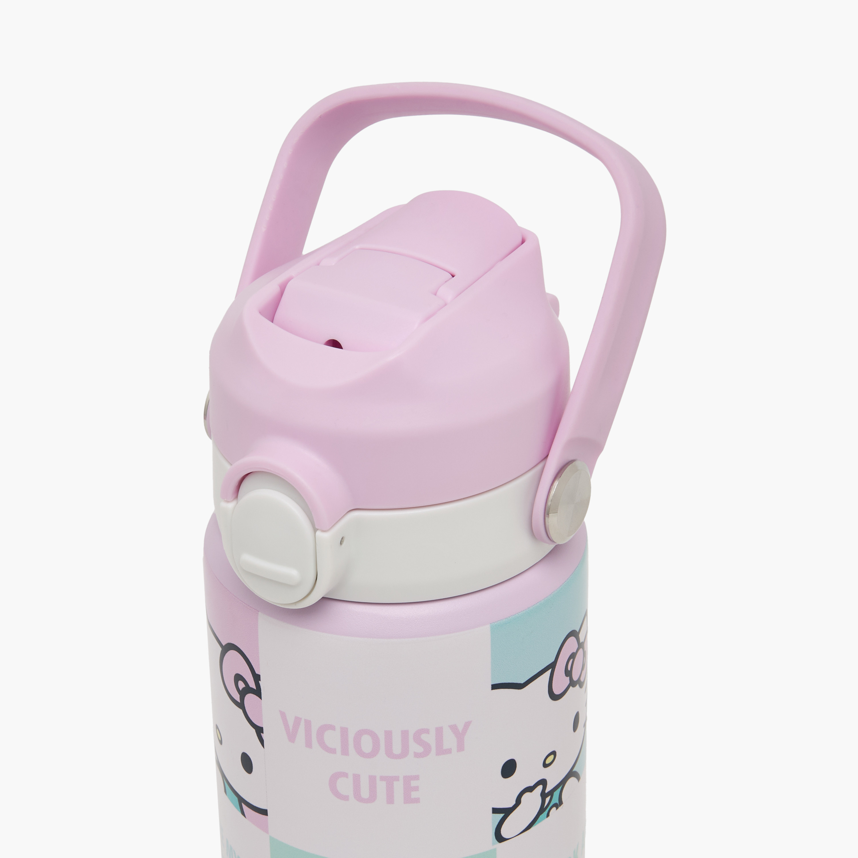 Sanrio Hello Kitty Print Stainless Steel Water Bottle with Spout and Carry Loop-school-waterbottles-image-4