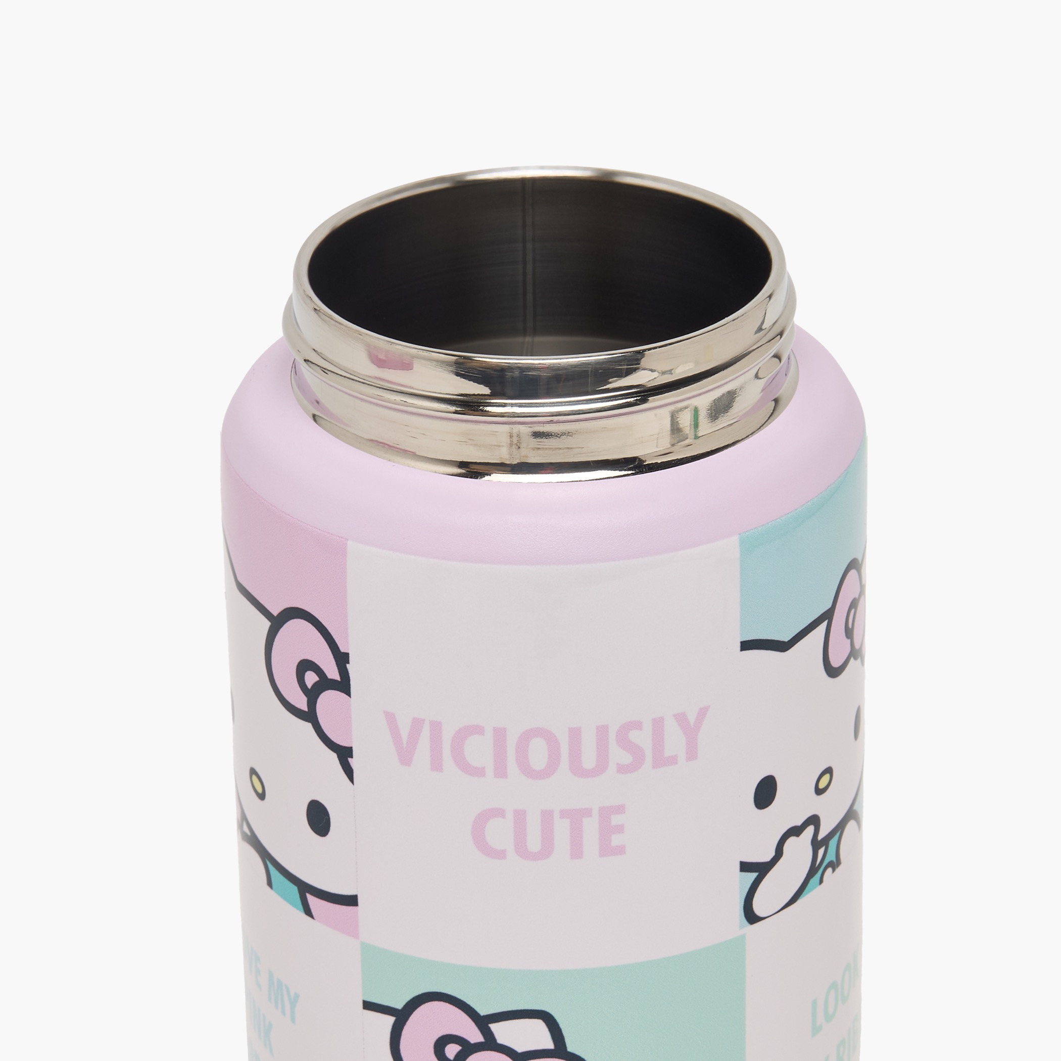 Sanrio Hello Kitty Print Stainless Steel Water Bottle with Spout and Carry Loop-school-waterbottles-image-5