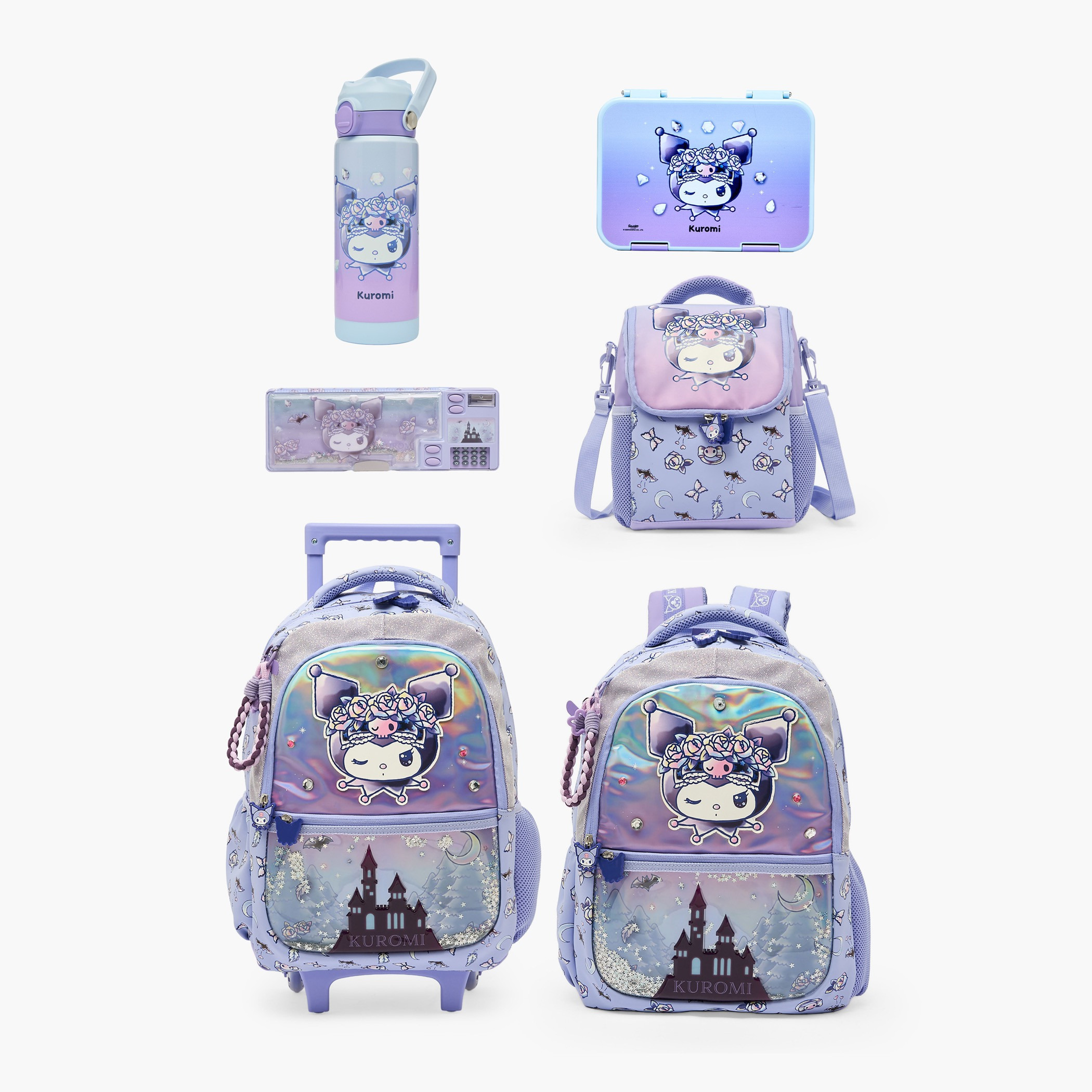 Sanrio Kuromi Stainless Steel Water Bottle with Sipper-school-waterbottles-image-10