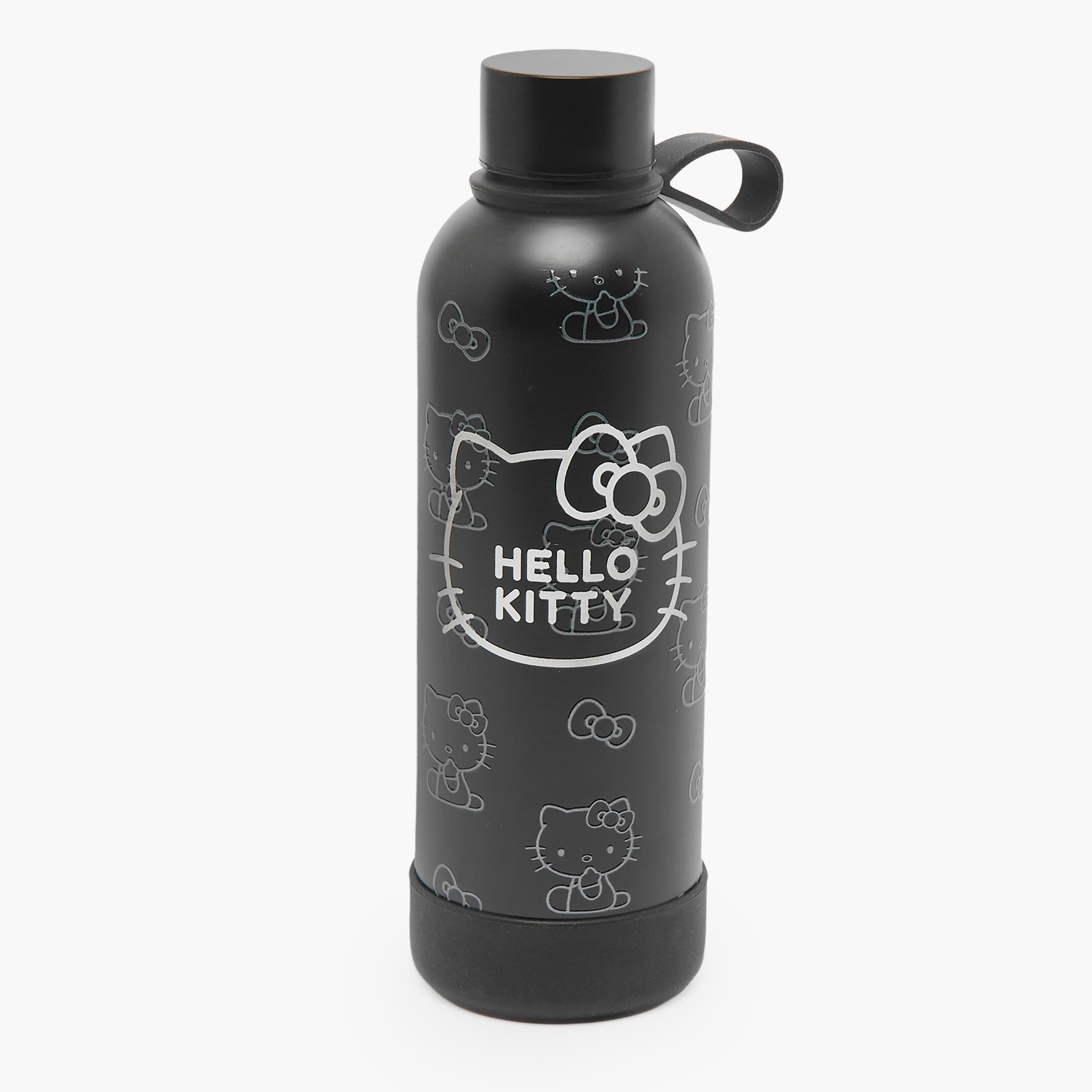 Sanrio Hello Kitty Print Stainless Steel Water Bottle with Loop Handle-school-waterbottles-image-1