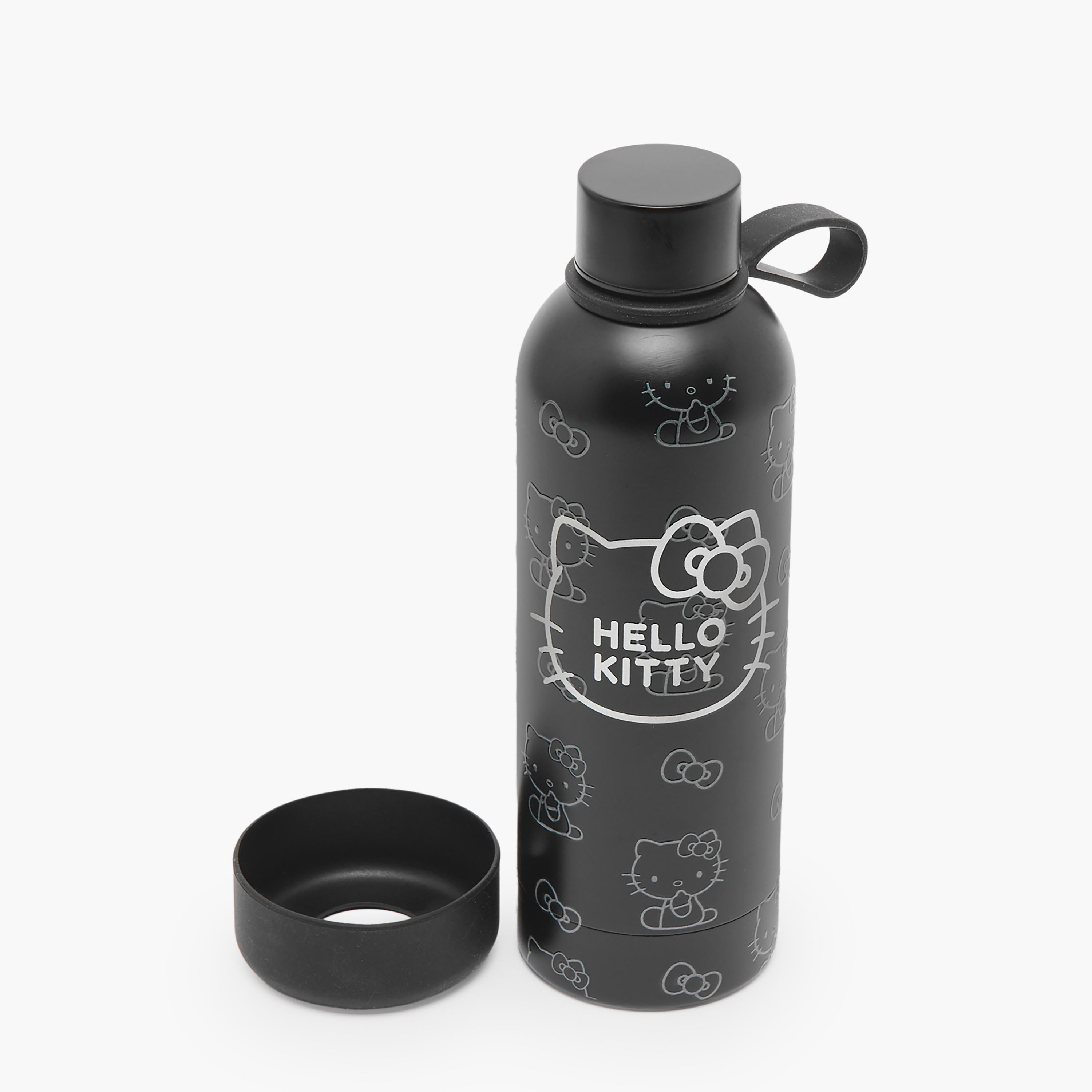 Sanrio Hello Kitty Print Stainless Steel Water Bottle with Loop Handle-school-waterbottles-image-3