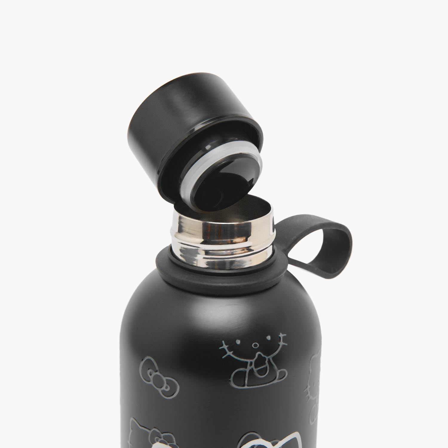 Sanrio Hello Kitty Print Stainless Steel Water Bottle with Loop Handle-school-waterbottles-image-5