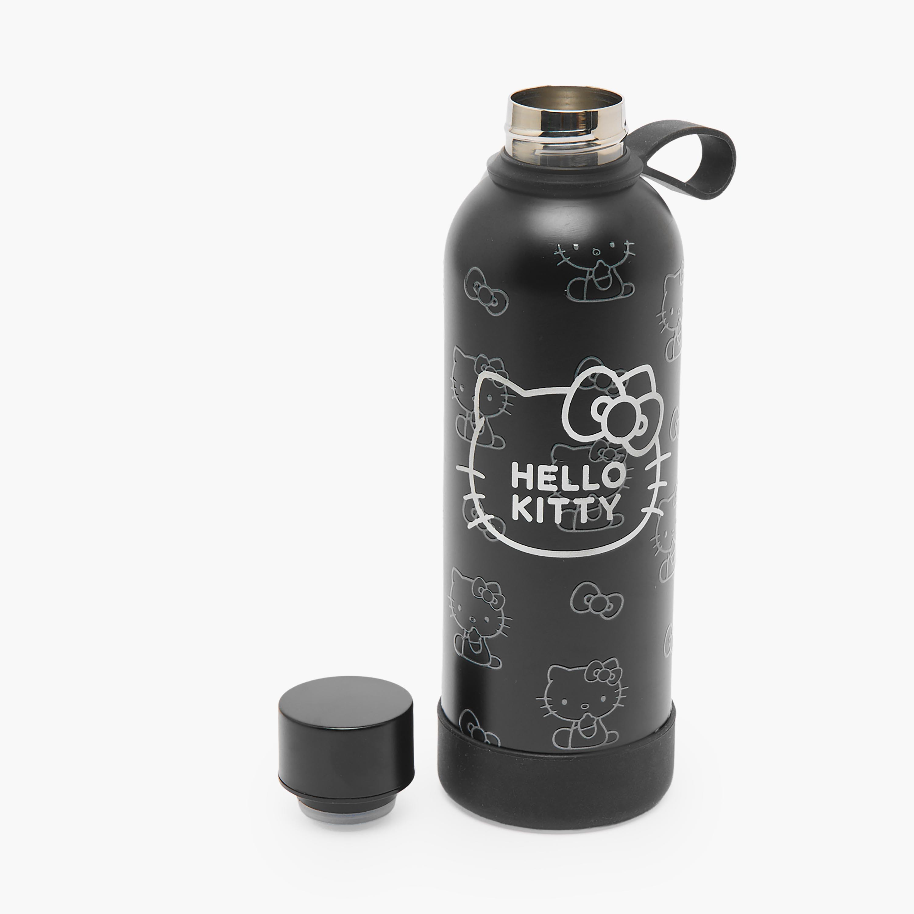 Sanrio Hello Kitty Print Stainless Steel Water Bottle with Loop Handle-school-waterbottles-image-2