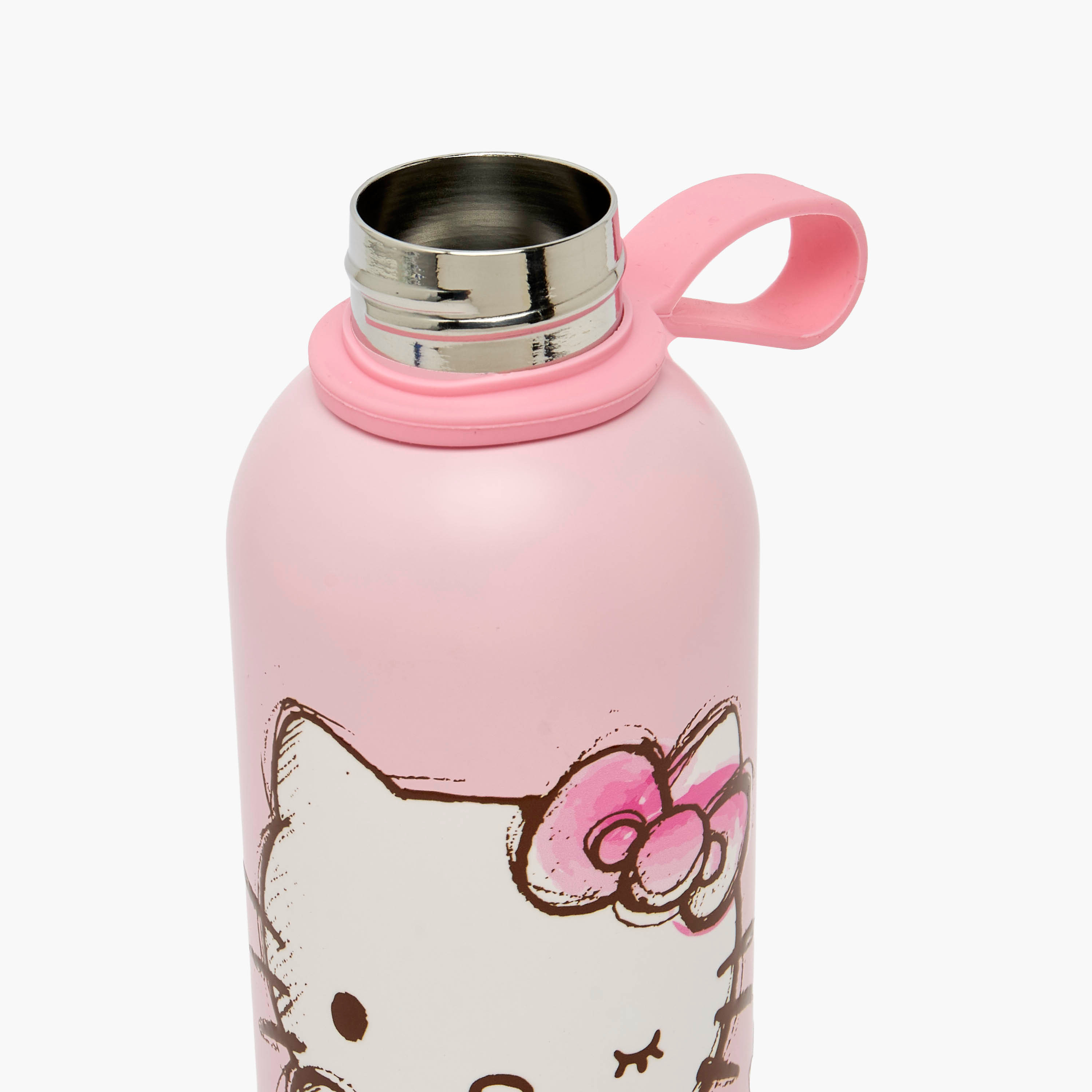 Sanrio Hello Kitty Print Stainless Steel Water Bottle with Loop Handle-school-waterbottles-image-5
