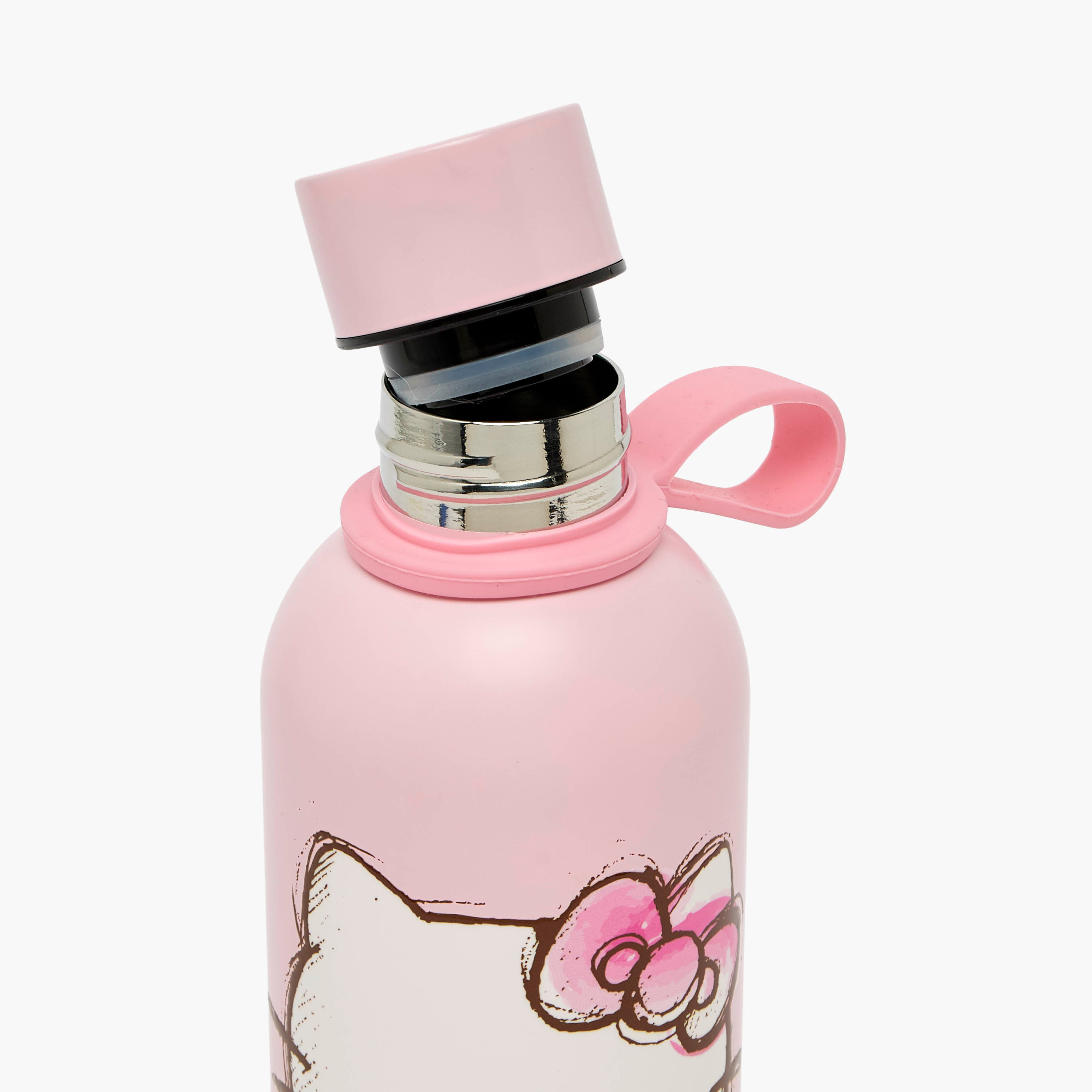 Sanrio Hello Kitty Print Stainless Steel Water Bottle with Loop Handle-school-waterbottles-image-6