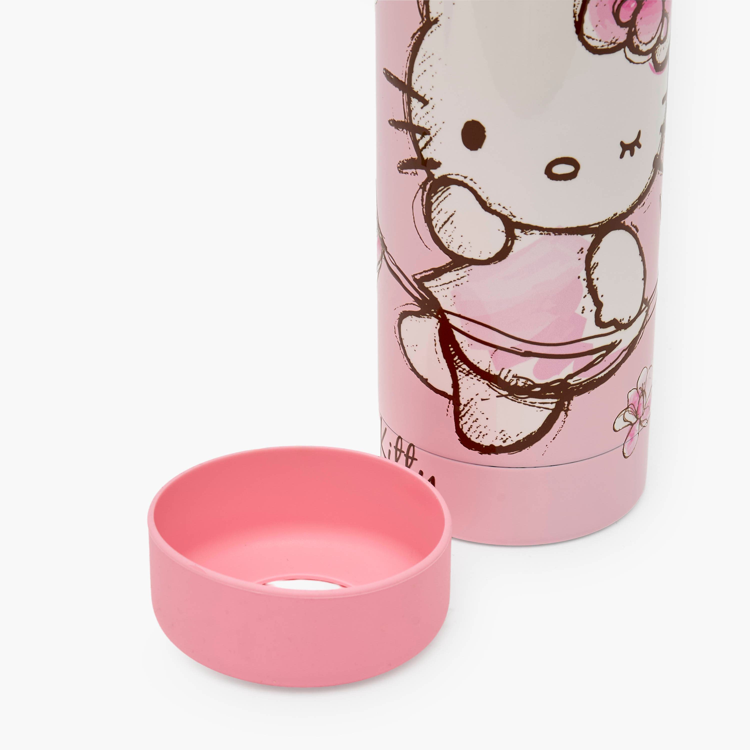 Sanrio Hello Kitty Print Stainless Steel Water Bottle with Loop Handle-school-waterbottles-image-8