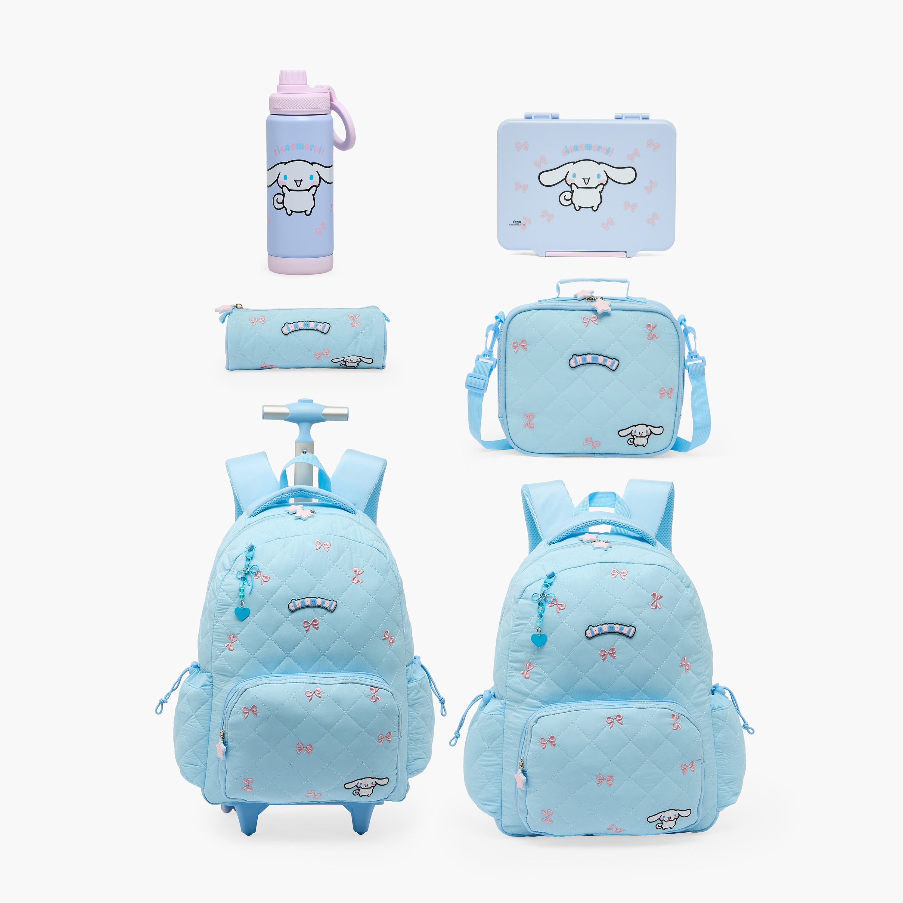 Sanrio Cinnamoroll Print Stainless Steel Water Bottle with Spout and Handle-school-waterbottles-image-9