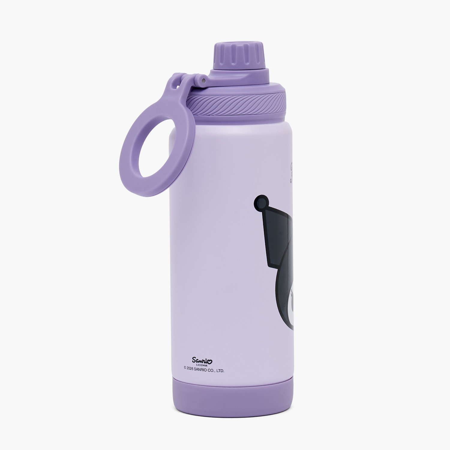 قارورة مياه ستانلس ستيل بطبعات كورومي بغطاء مزود بفوهة للشرب ومقبض من سانريو-school-waterbottles-image-8