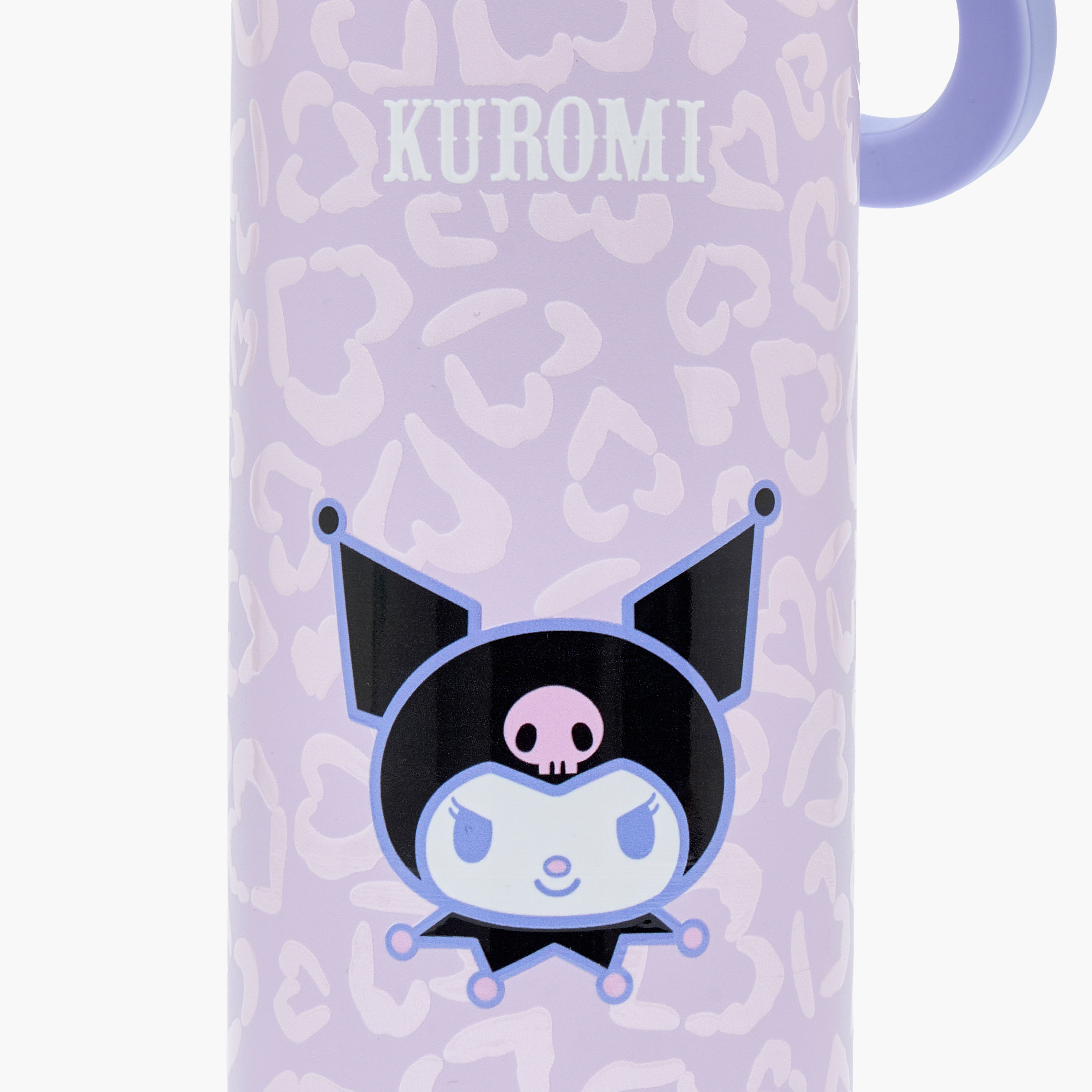 Sanrio Kuromi Print Stainless Steel Water Bottle with Spout and Carry Loop-school-waterbottles-image-7