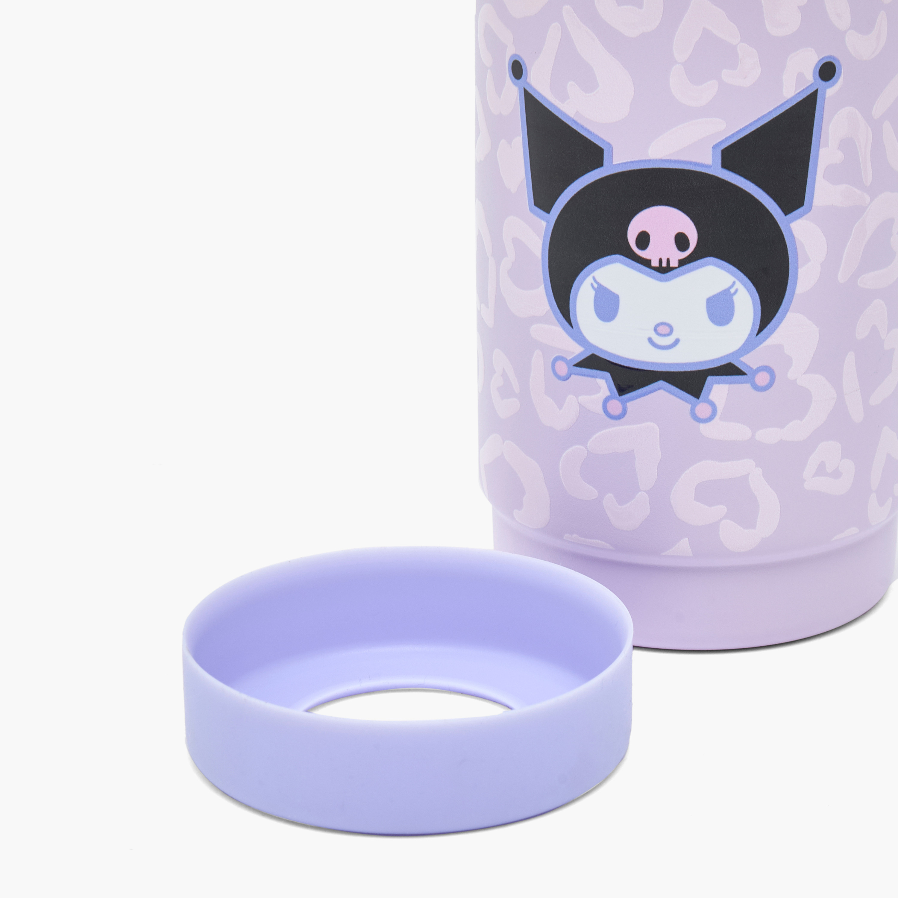 Sanrio Kuromi Print Stainless Steel Water Bottle with Spout and Carry Loop-school-waterbottles-image-8