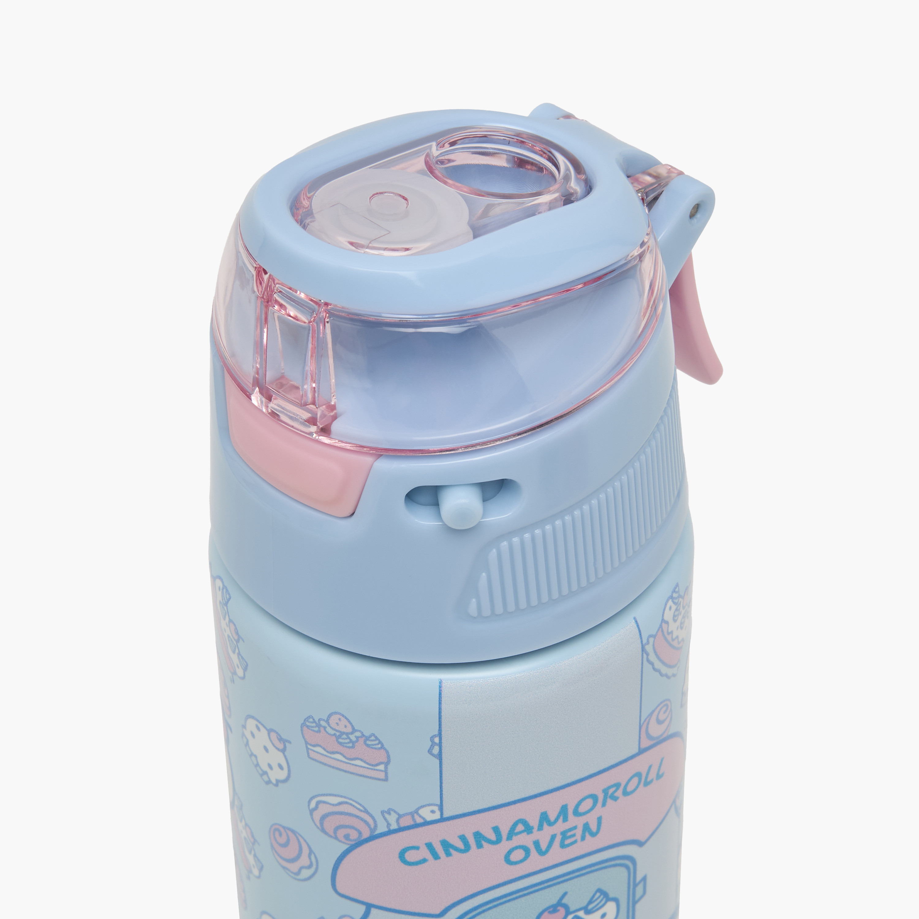 Sanrio Cinnamoroll Print Stainless Steel Water Bottle with Straw-school-waterbottles-image-4