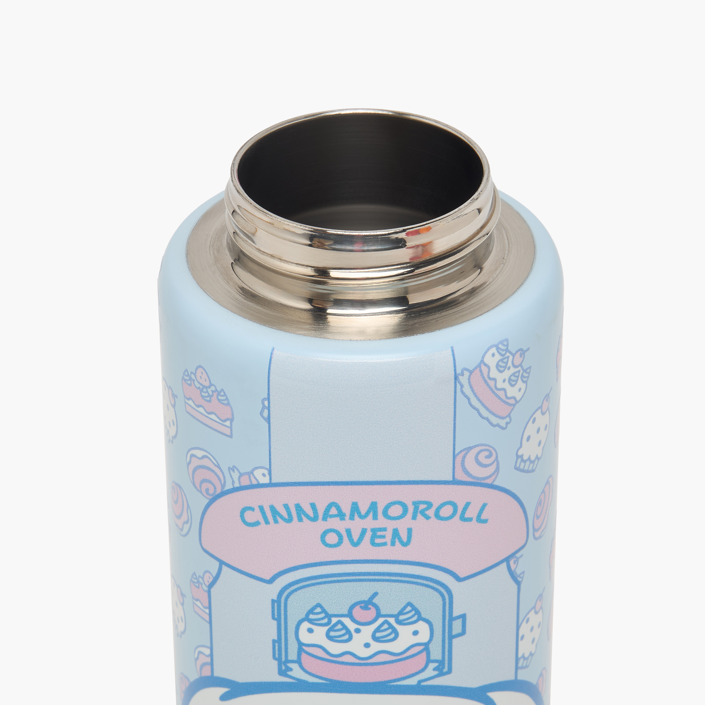 Sanrio Cinnamoroll Print Stainless Steel Water Bottle with Straw-school-waterbottles-image-5