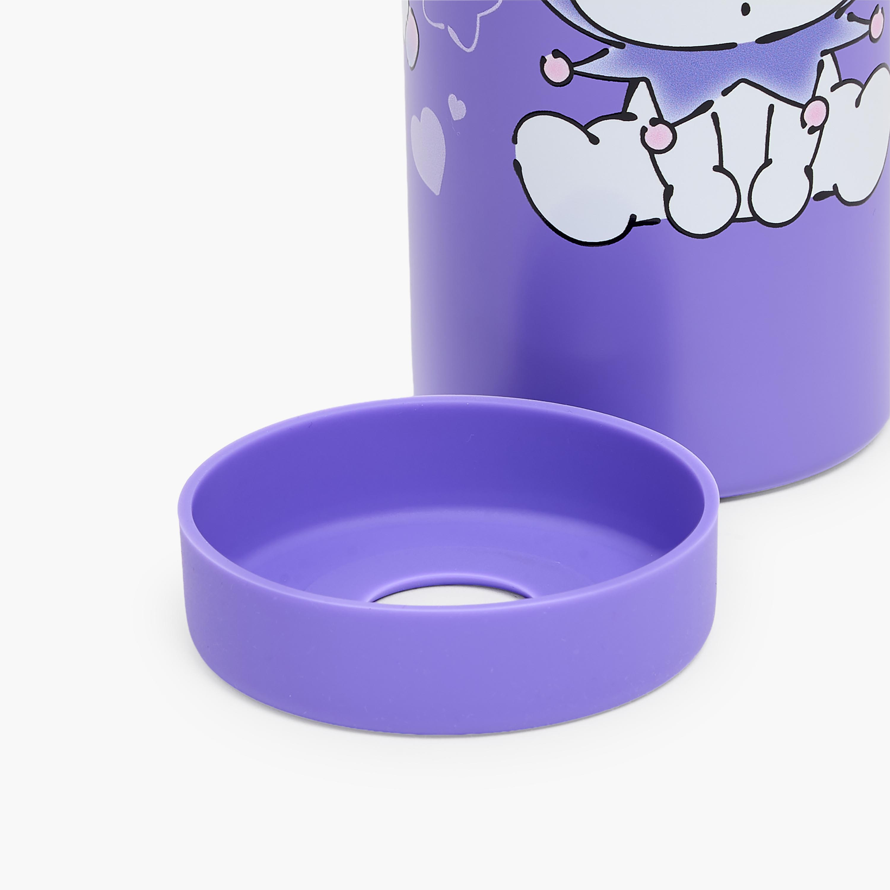 Sanrio Kuromi Print Stainless Steel Water Bottle with Spout and Handle-school-waterbottles-image-9