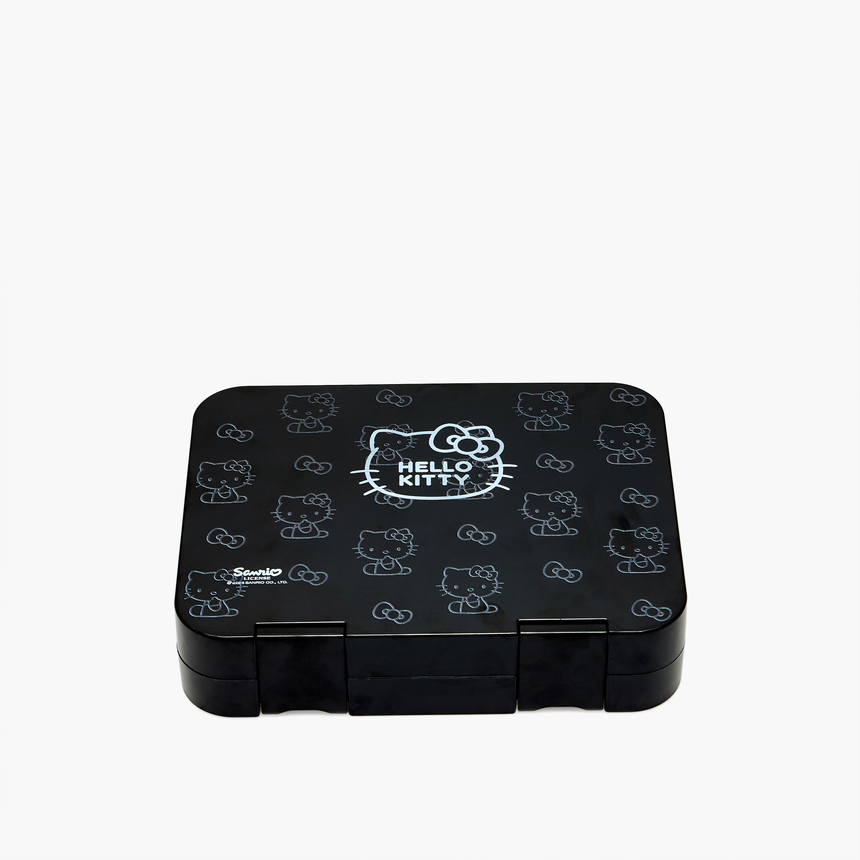 صندوق غداء بنتو بطبعة هيلو كيتي للبنات مع غطاء بقفل كبس من سانيرو - 1 لتر-school-lunchessentials-lunchboxes-image-2