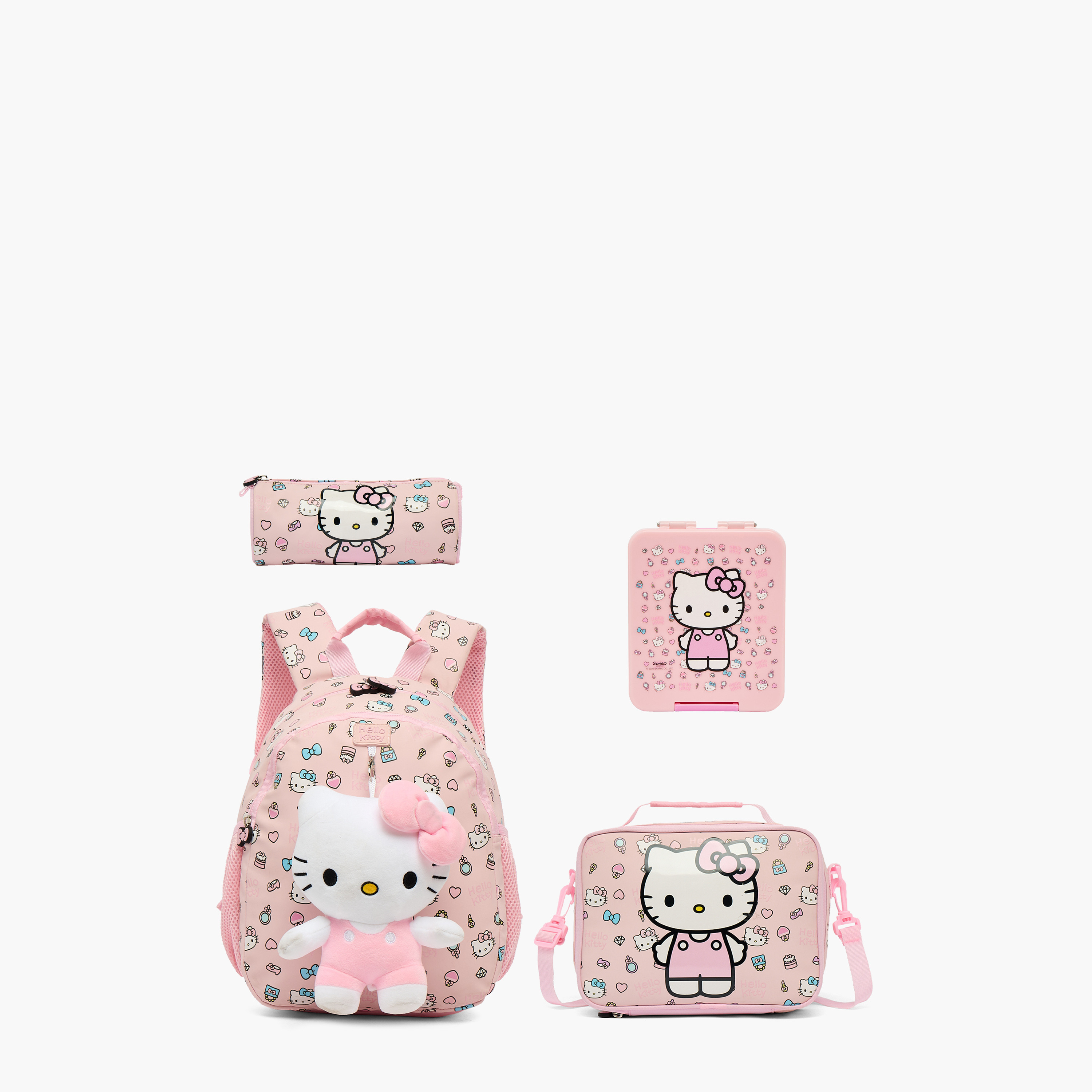 صندوق غداء بـ3 أقسام وطبعات هيلو كيتي للبنات من سانريو-school-lunchessentials-lunchboxes-image-11