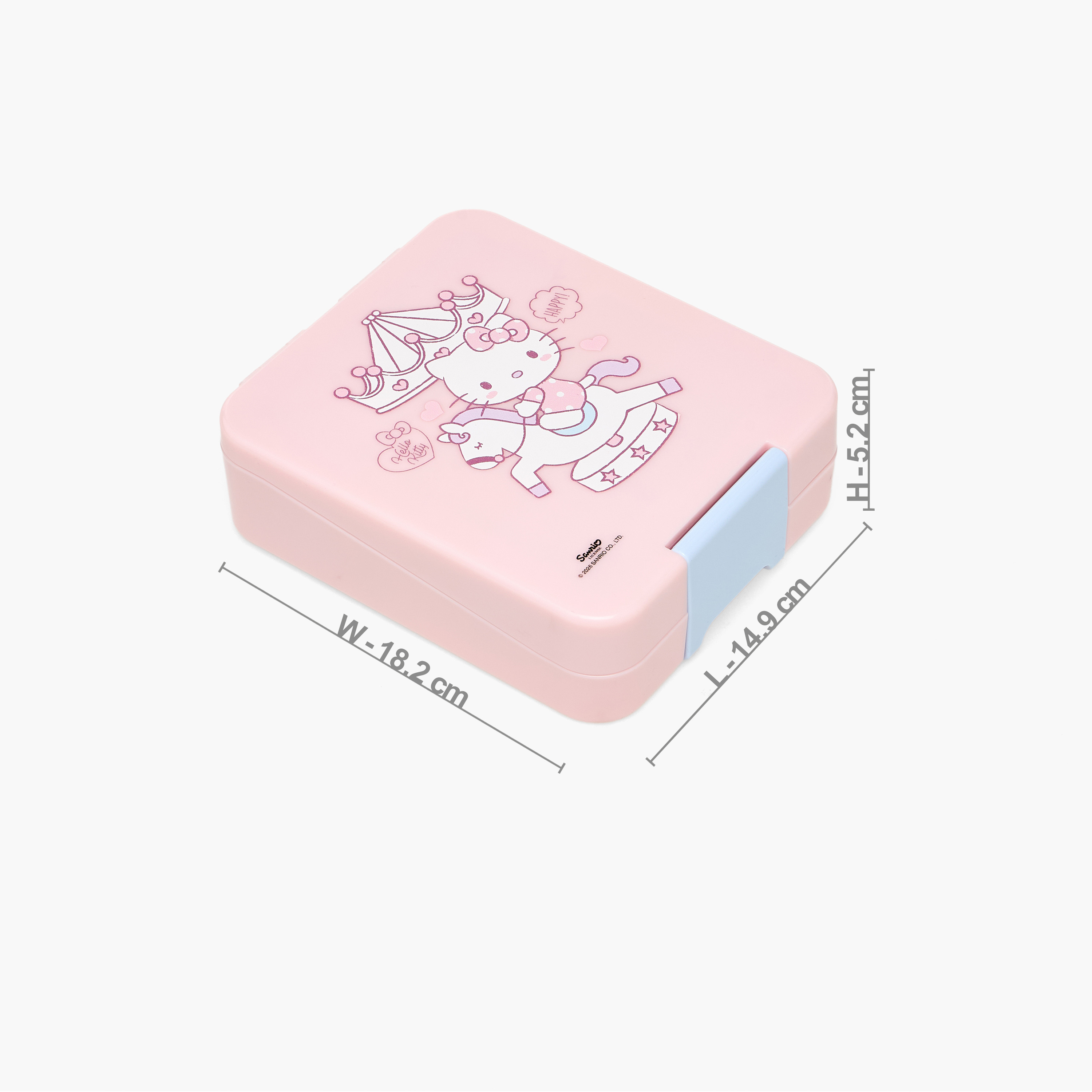 Sanrio Hello Kitty Print Bento Lunch Box for Girls with Clip Lock Lid - 640 ml-school-lunchessentials-lunchboxes-image-10