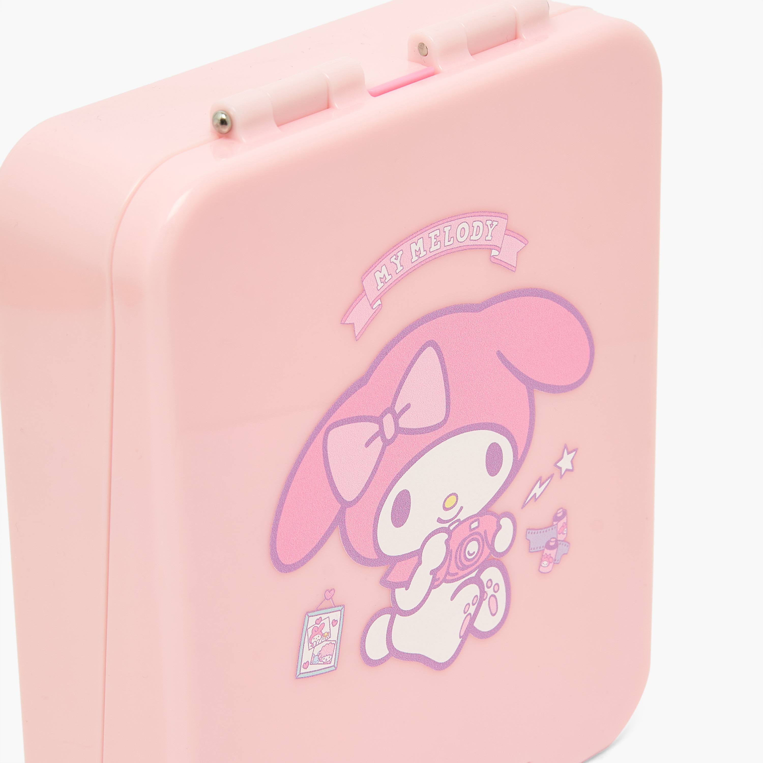 صندوق غداء بينتو بطبعات ماي ميلودي للبنات بغطاء بقفل بمشبك إغلاق - 640 مل-school-lunchessentials-lunchboxes-image-4