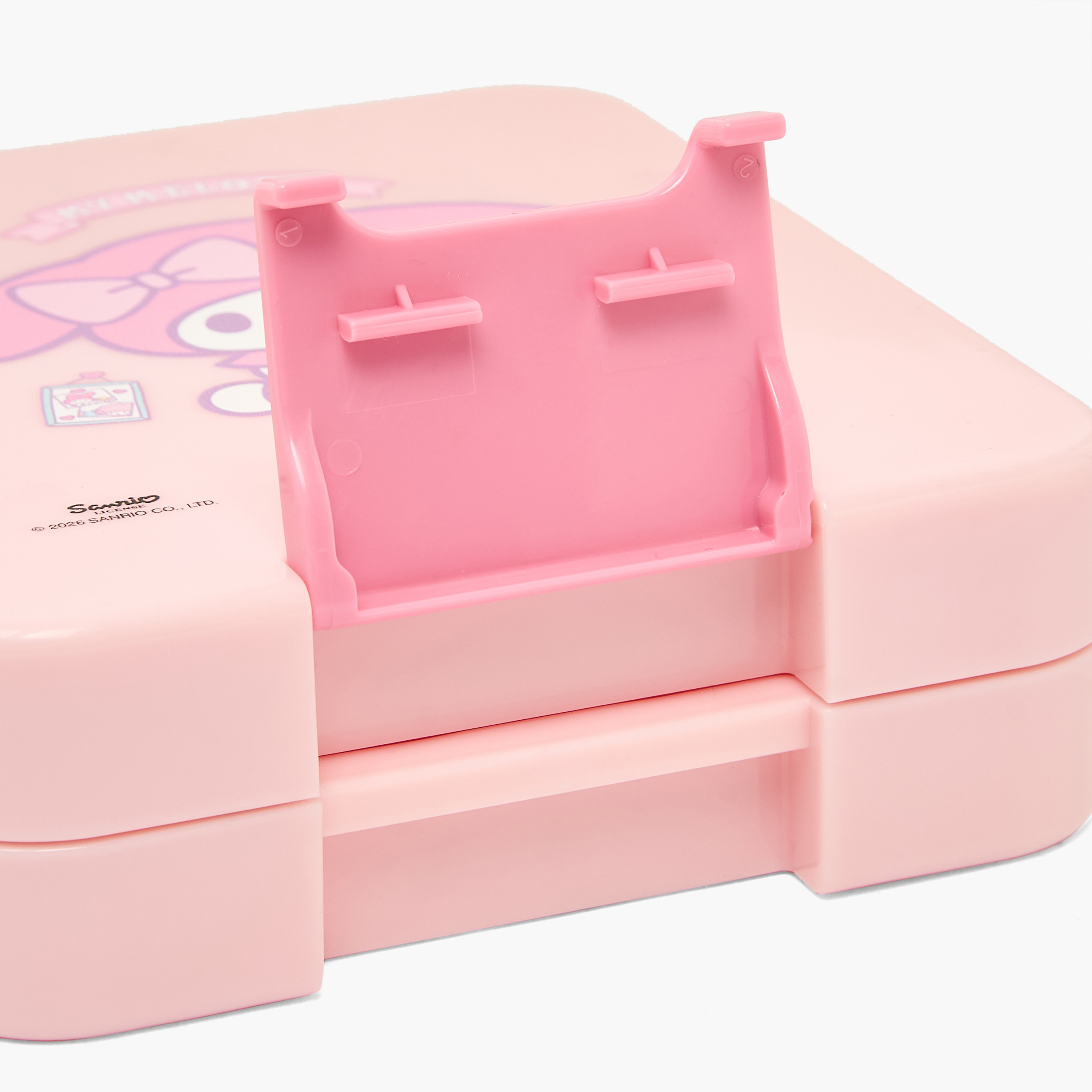 صندوق غداء بينتو بطبعات ماي ميلودي للبنات بغطاء بقفل بمشبك إغلاق - 640 مل-school-lunchessentials-lunchboxes-image-7